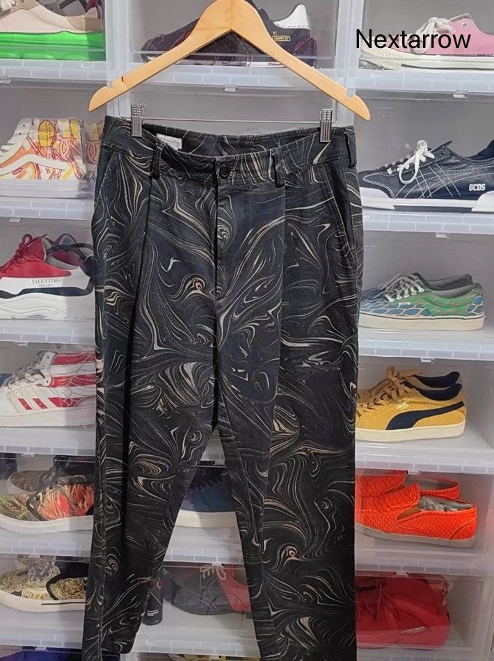 Dries Van Noten Dries van noten flower brown black pants 2412-Nextarrow Size 46R - 1 Thumbnail