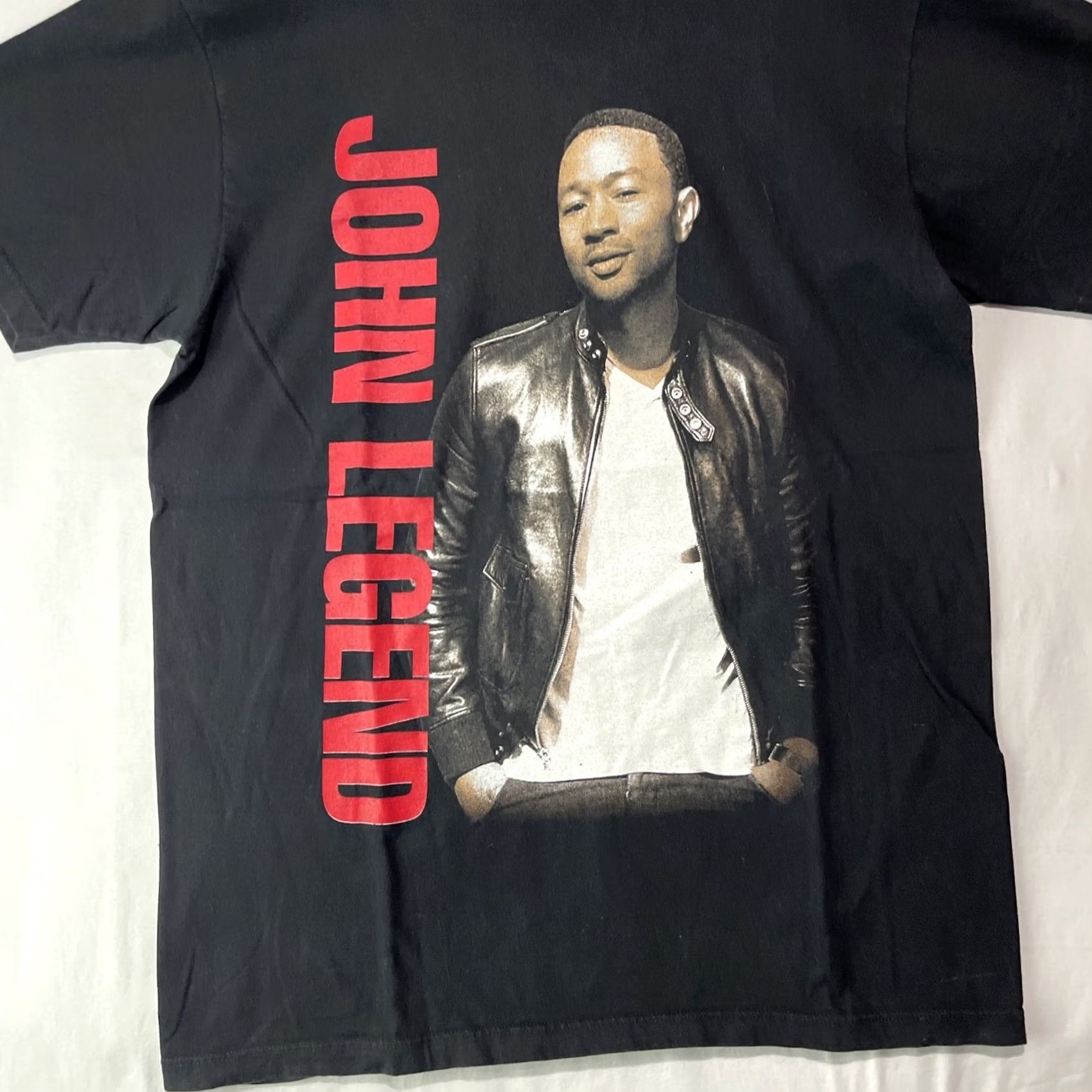 Vintage John Legend Shirt Mens Medium 2017 World Tour Concert Tee Black Cotton Logo Graphic Print Bands Boys Mens Size US M / EU 48-50 / 2 - 5 Thumbnail