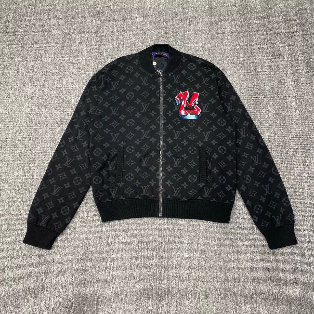 Louis Vuitton LV Black Monogram Graffiti Logo Jacket Size US M / EU 48-50 / 2 - 1 Thumbnail