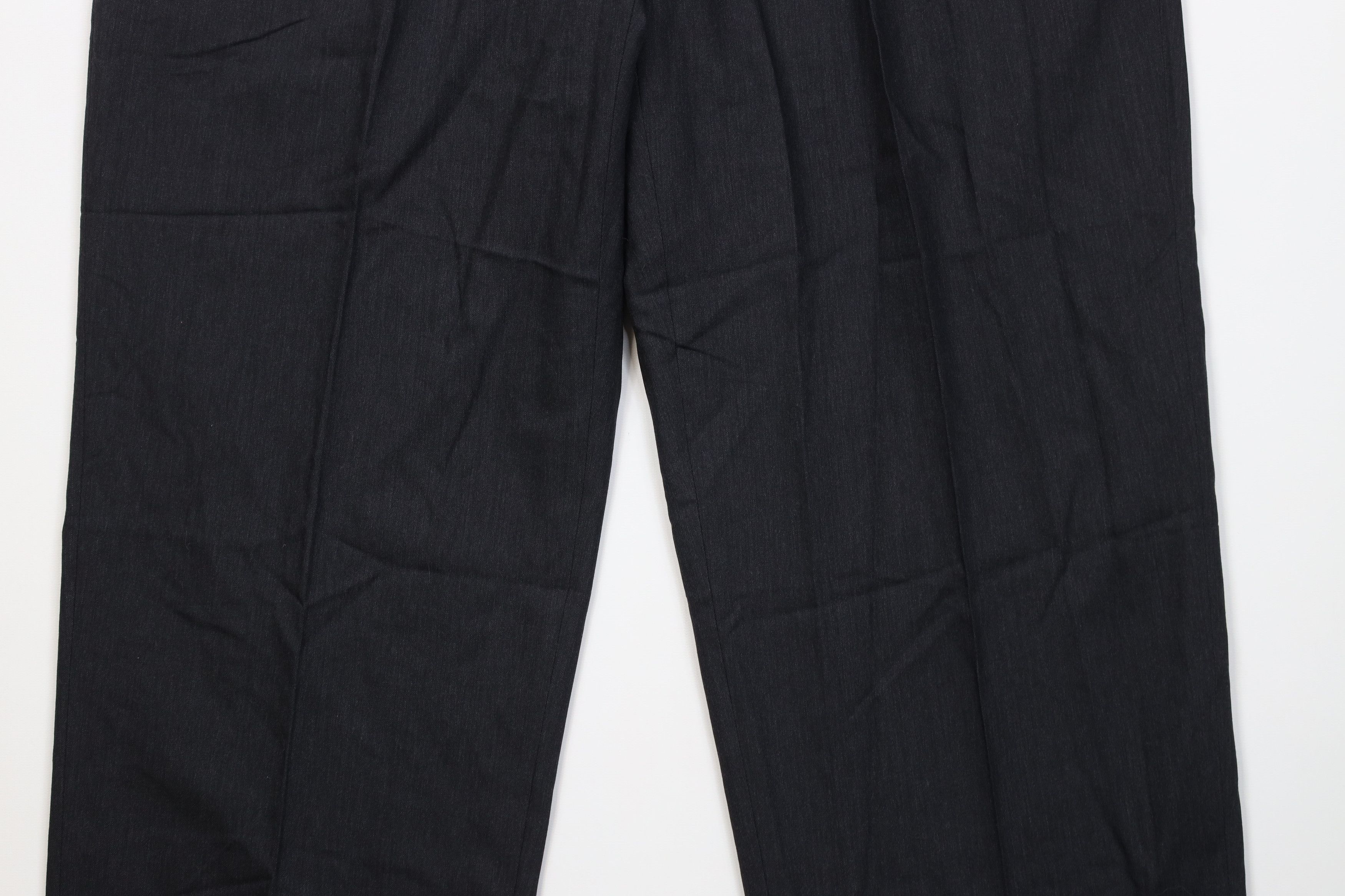 Vintage Vintage 90s Streetwear 100s Wool Knit Wide Leg Chino Pants Size US 38 / EU 54 - 3 Thumbnail