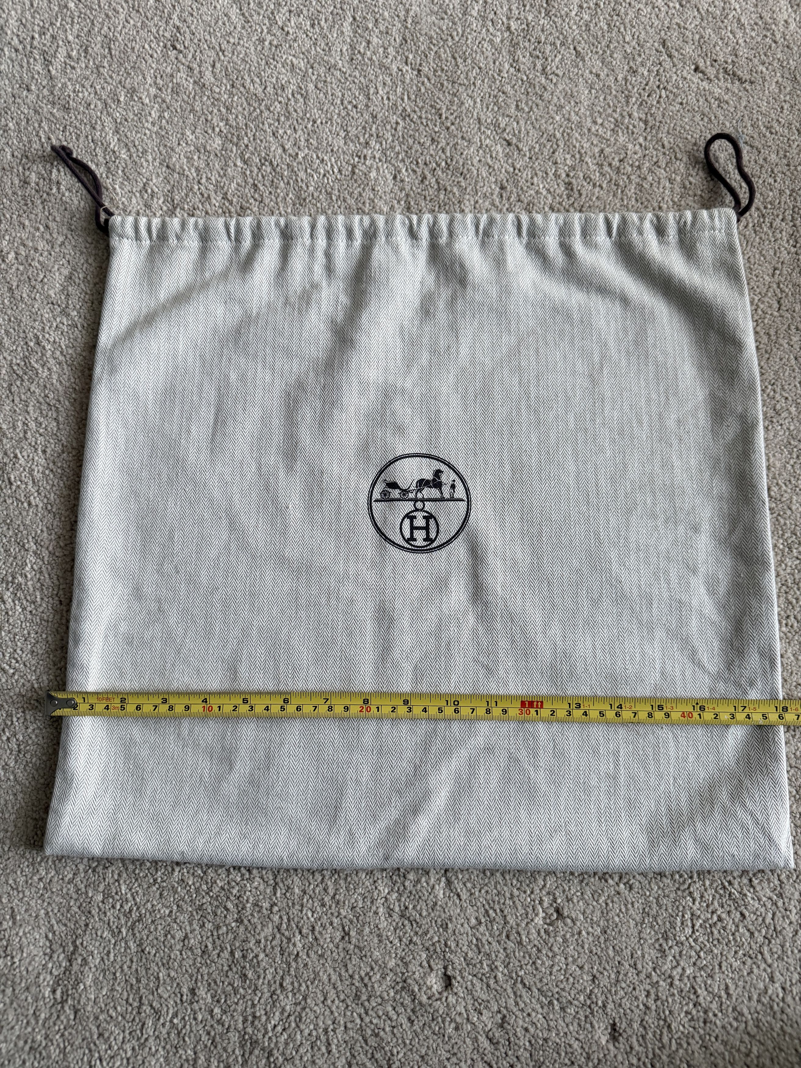 Hermes Authentic Hermes Herringbone Tweed Drawstring Storage Size ONE SIZE - 3 Thumbnail