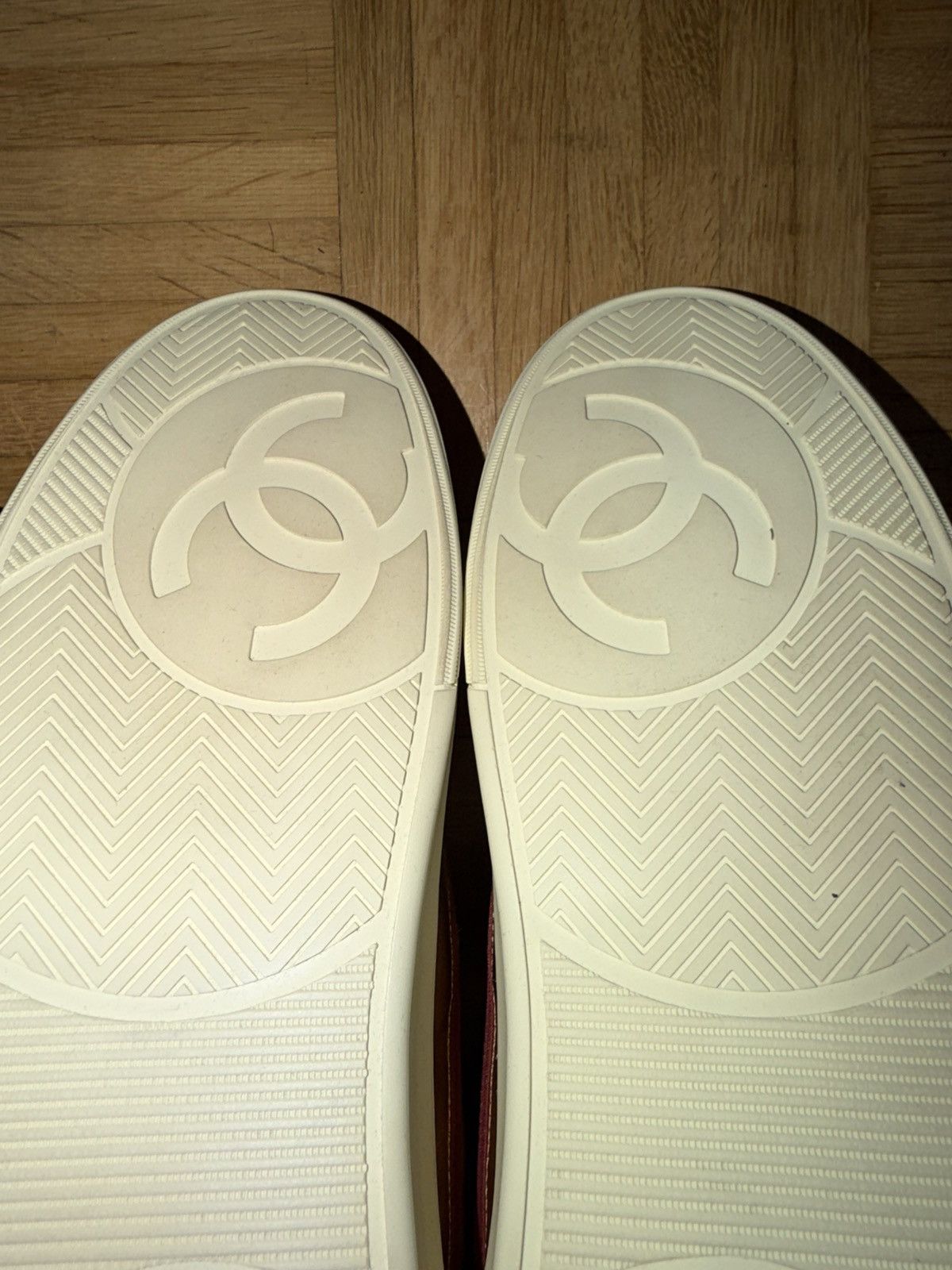 Chanel Chanel High Top Sneaker gold Size US 12 / EU 45 - 14 Thumbnail