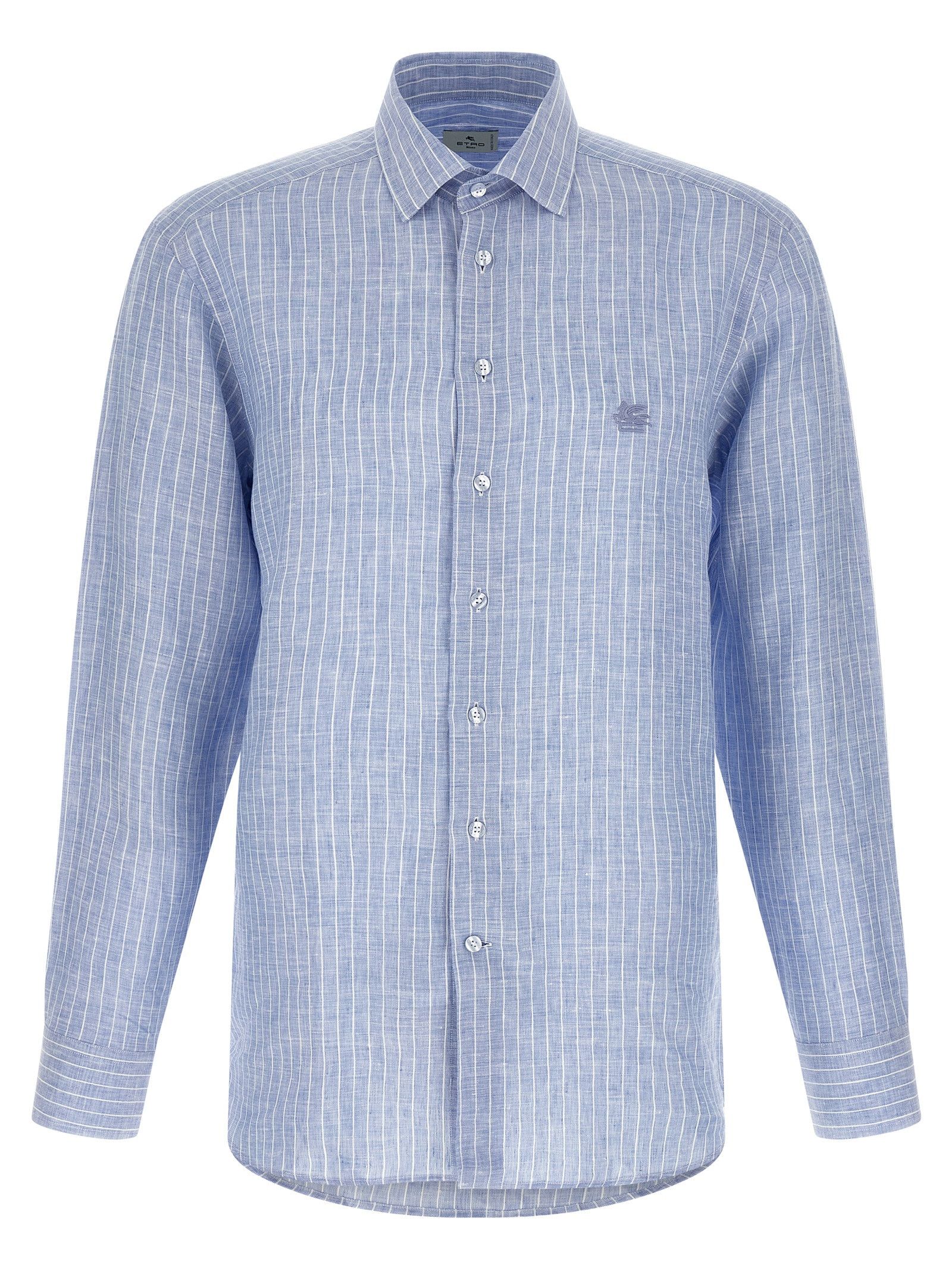 Etro Striped linen shirt Size US XL / EU 56 / 4 - 1 Thumbnail