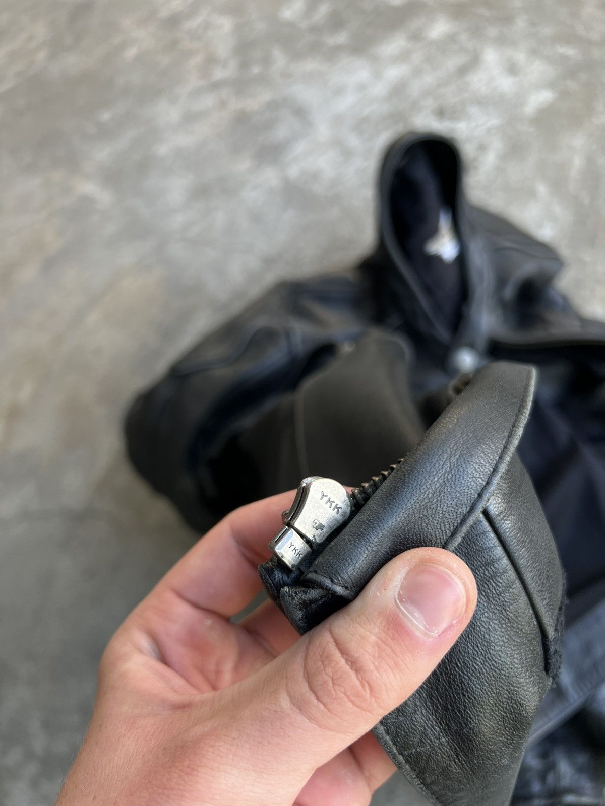 Harley Davidson × West Coast Choppers Crazy Vintage Harley Davidson Leather Jacket Big Logo Rare Size US L / EU 52-54 / 3 - 21 Thumbnail