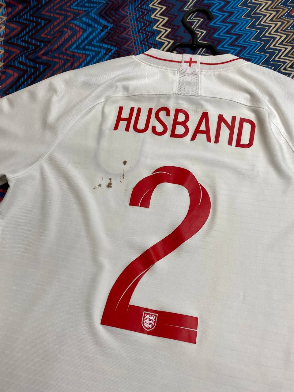 Nike T-Shirt Nike football England Y2K Vintage #2 HUSBAND Size US L / EU 52-54 / 3 - 8 Thumbnail