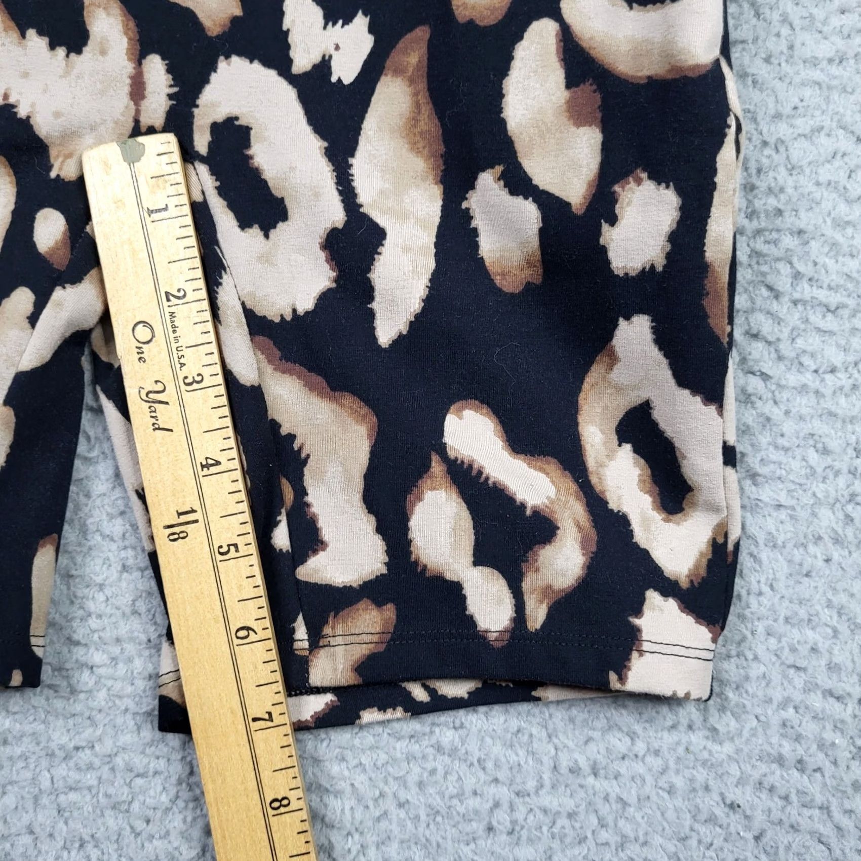 H&M H&M Womens Long Sleeve Stretch Unitard Jumpsuit XS New Multicolor Animal Print Square Neck Skinny Legged One-Piece Size XS / US 0-2 / IT 36-38 - 5 Thumbnail