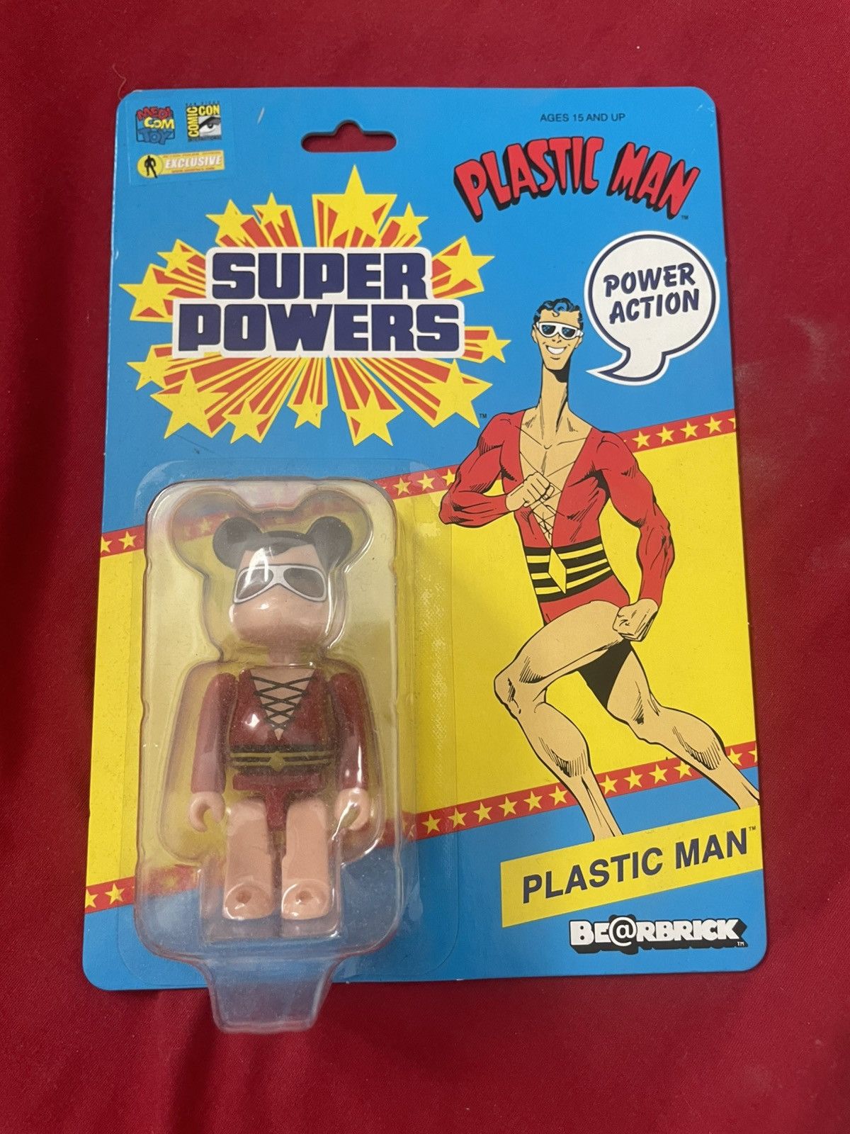 Medicom Toy Comic Con Exclusive Marvel's Plastic Man Bearbrick 100% Size ONE SIZE - 1 Thumbnail