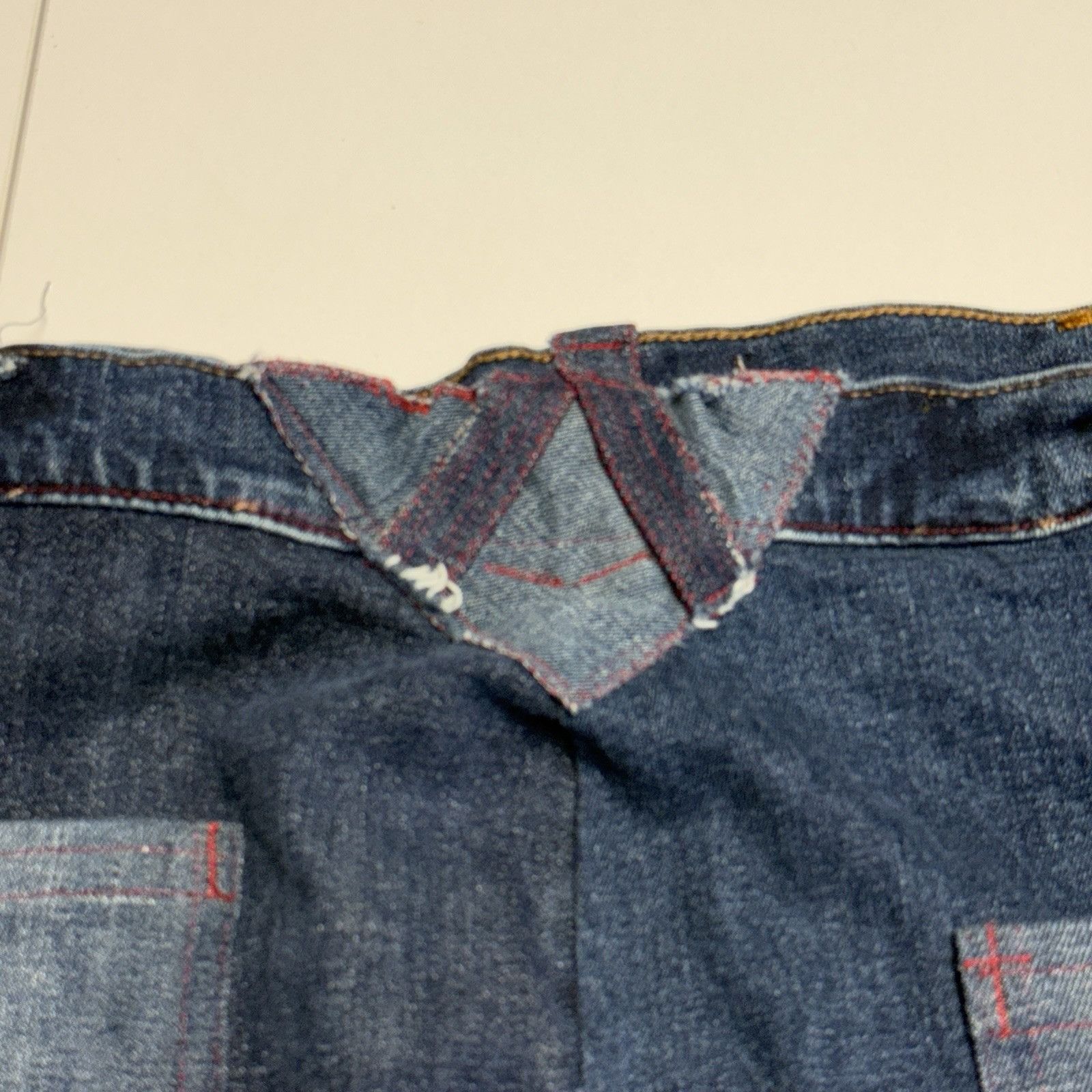 Vintage Vintage Handmade Patchwork Jeans Denim Pants Super Baggy Size US 38 / EU 54 - 6 Thumbnail
