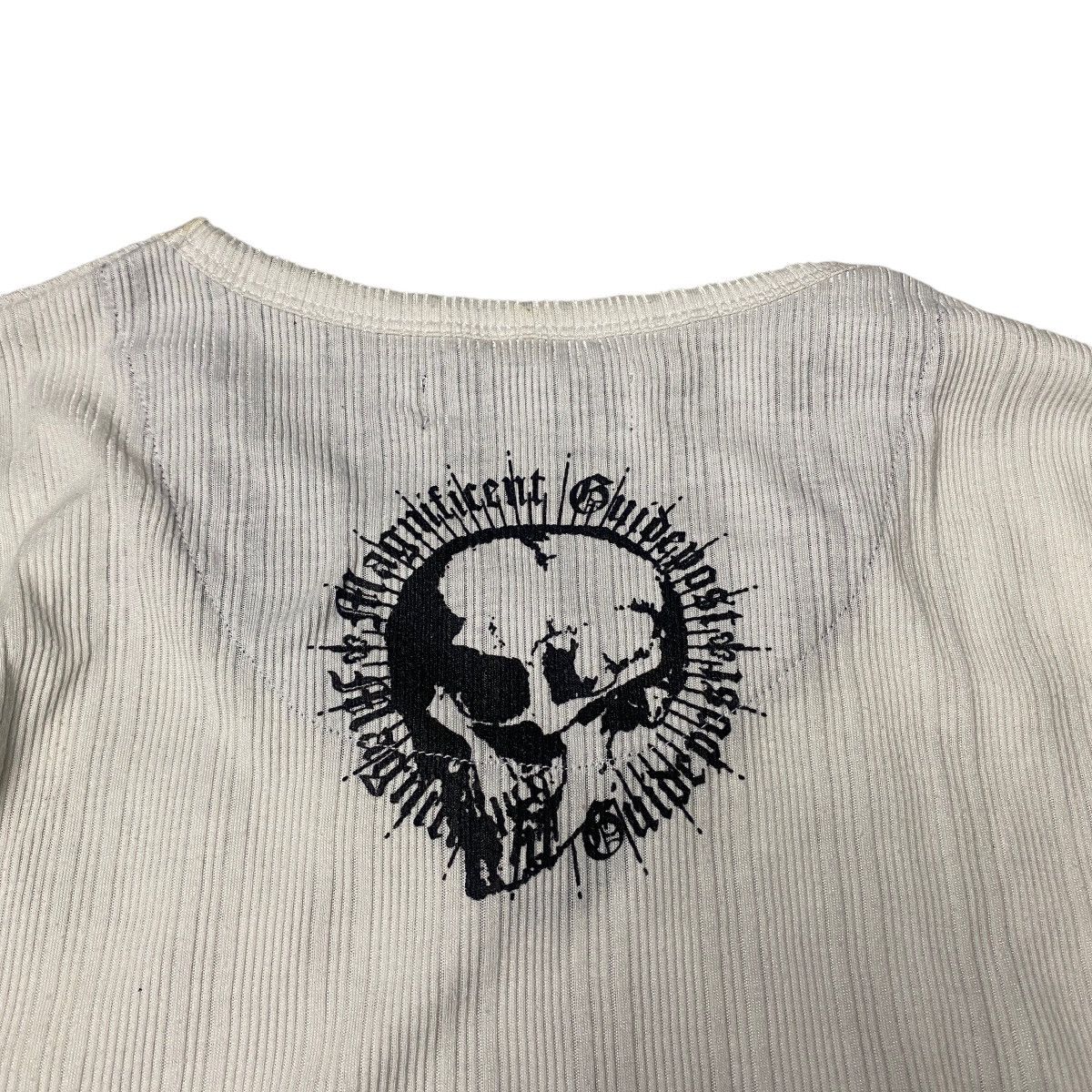 If Six Was Nine 2000's Wild Life Double Layered Skull Poem Longsleeve Size US M / EU 48-50 / 2 - 10 Thumbnail
