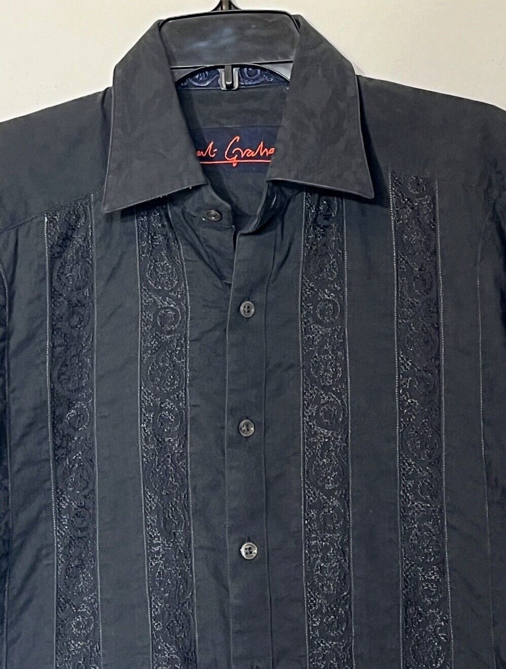 Robert Graham Robert Graham Embroidered Stripes Long Sleeve Shirt Size US M / EU 48-50 / 2 - 5 Thumbnail