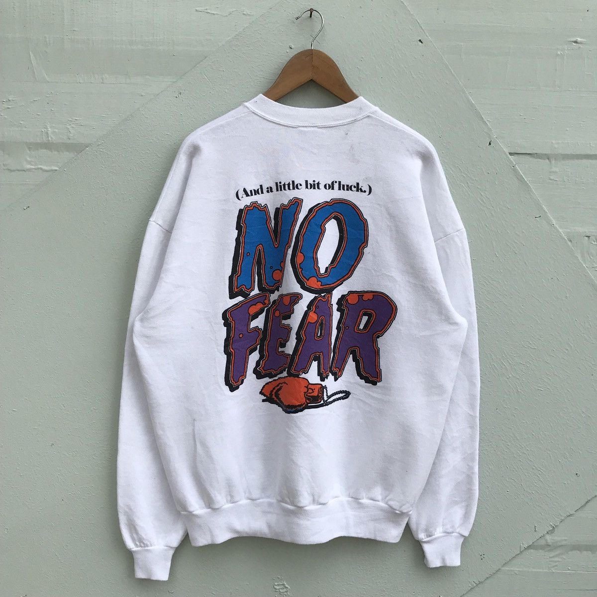No Fear Vintage No Fear Skate Style White Crewneck Sweater Size US XL / EU 56 / 4 - 1 Thumbnail