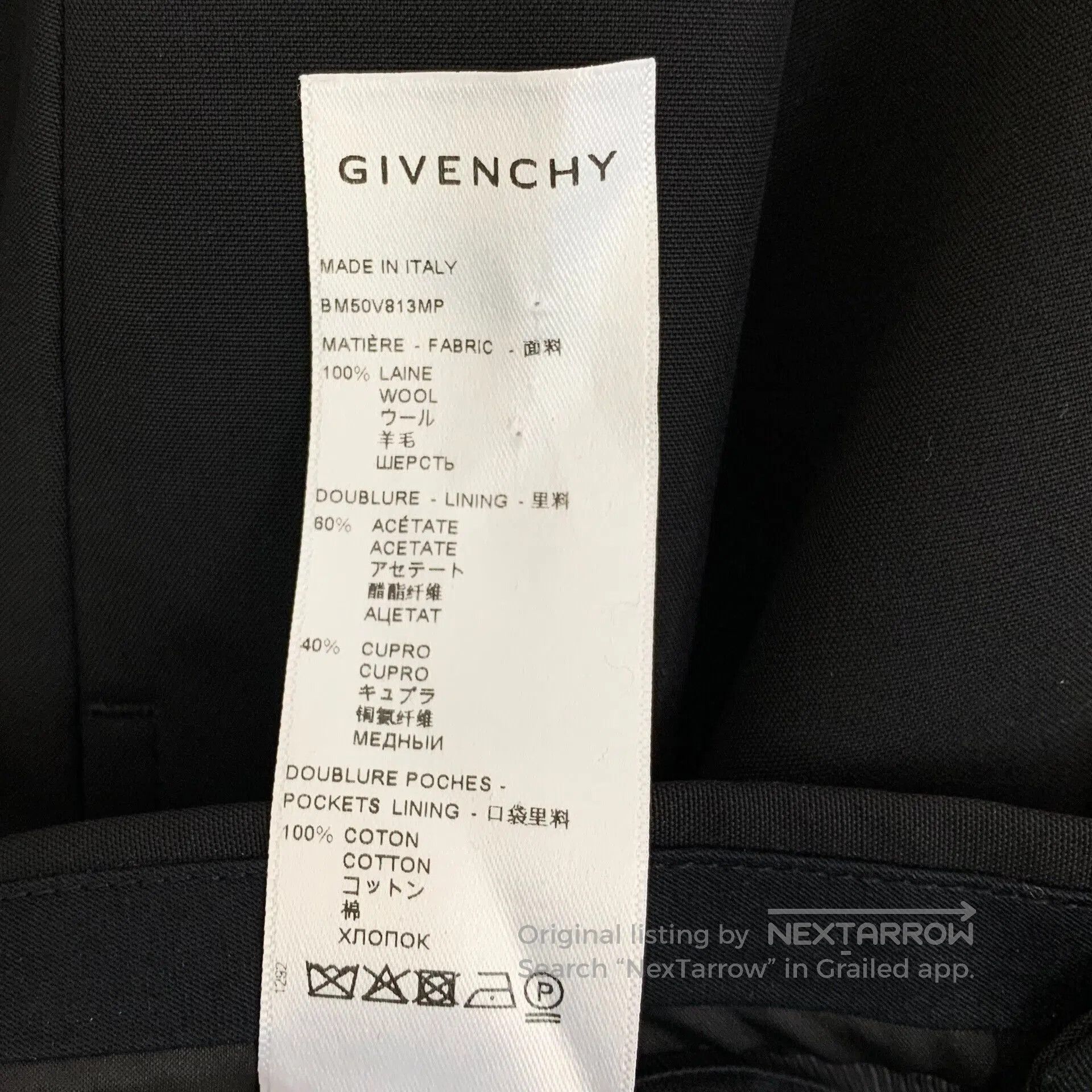 Givenchy Givenchy Wool Casual Pants Chain Decor. Size US 34 / EU 50 - 7 Thumbnail