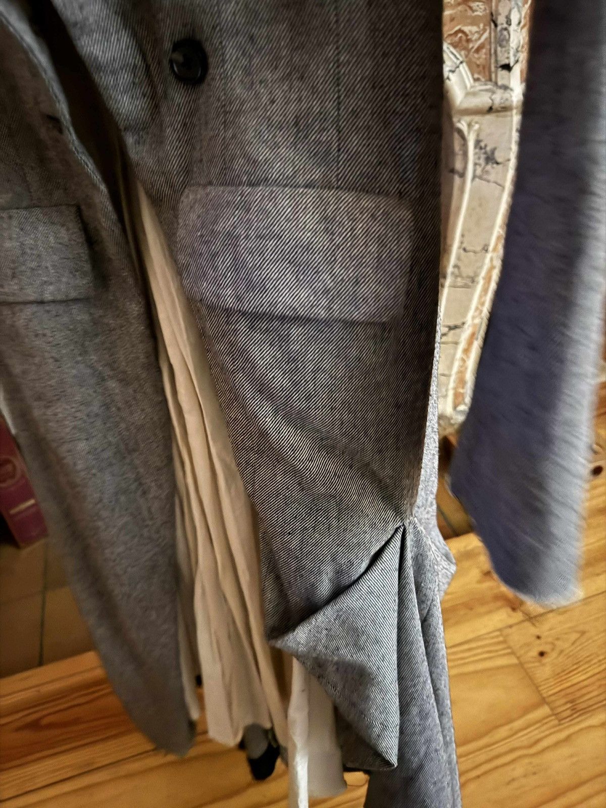 Elena Dawson Elena Dawson Grey Tweed Coat Size XS / US 0-2 / IT 36-38 - 4 Thumbnail