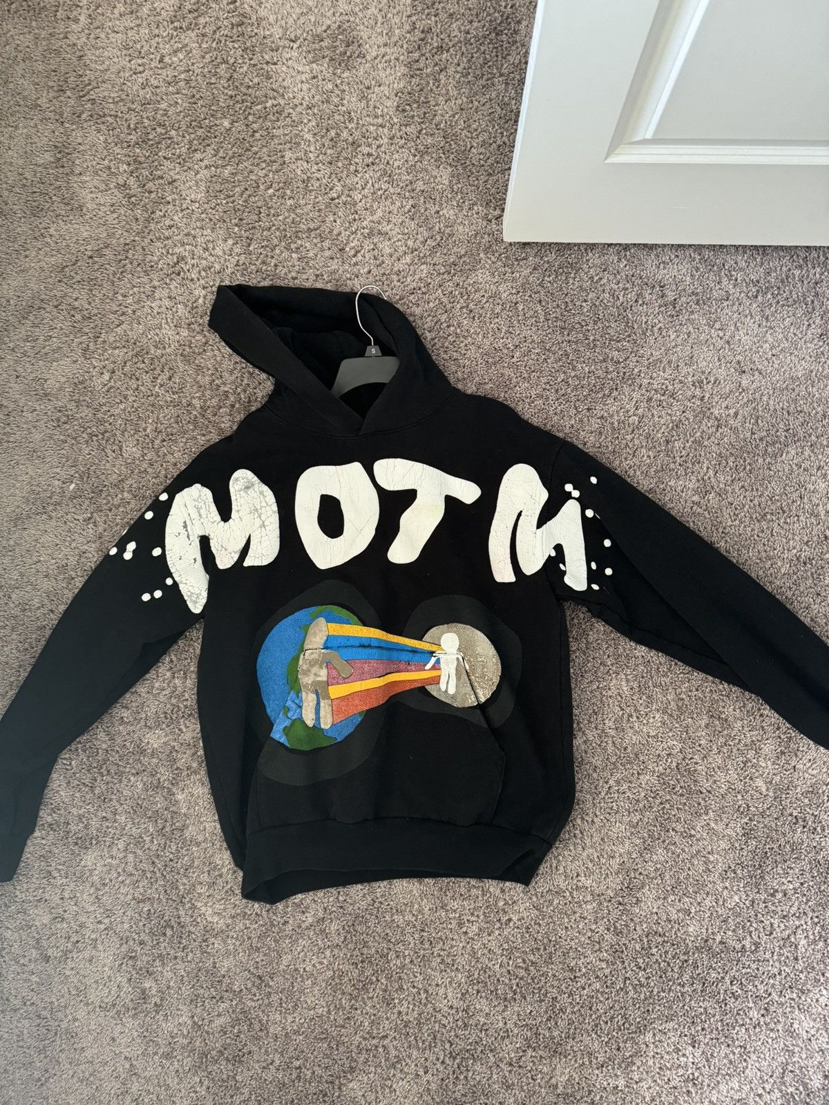 image of Cactus Plant Flea Market Motm Cpfm Collab Hoodie in Black, Men's (Size Large)