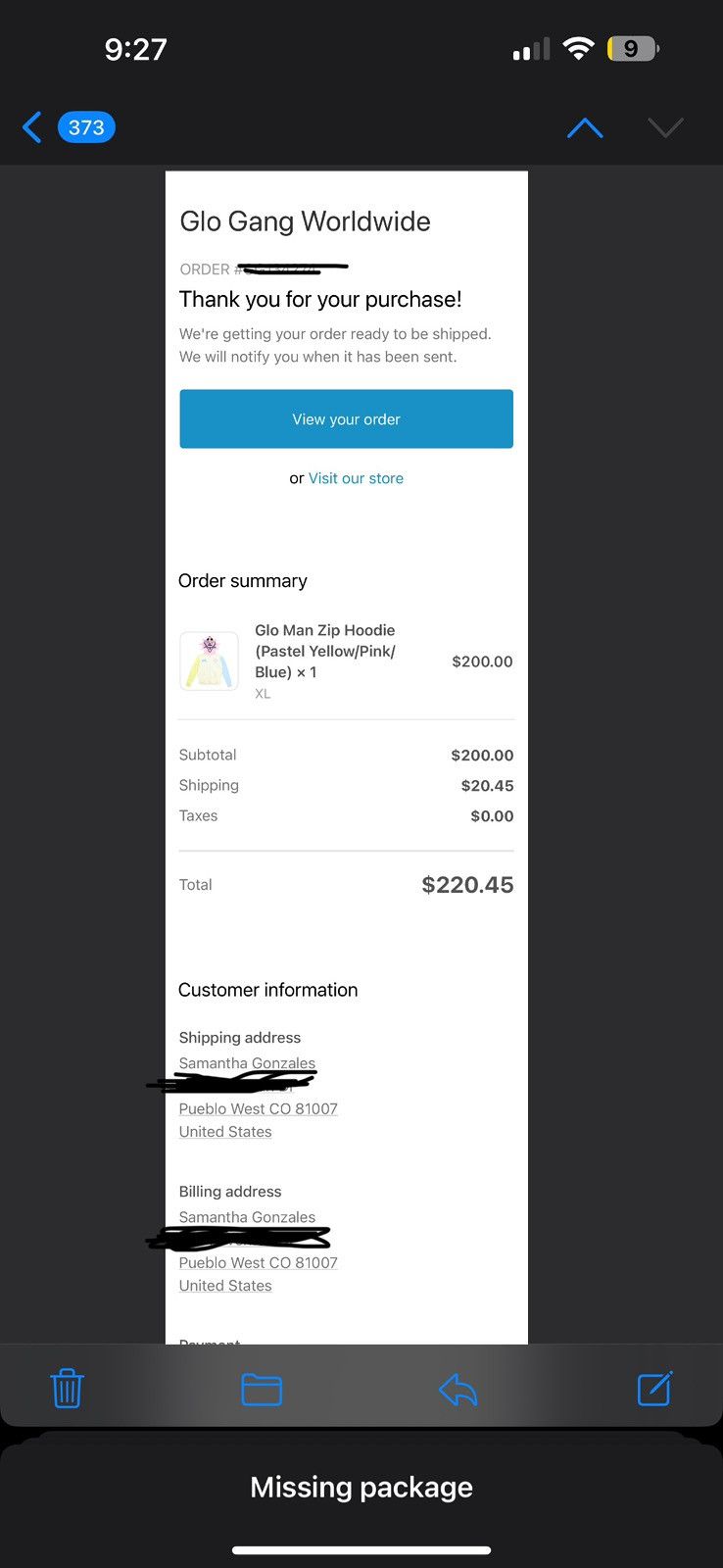 Glo Gang P Glo Man Zip Hoodie (Pastel Yellow/Pink/Blue) Size US XL / EU 56 / 4 - 14 Thumbnail