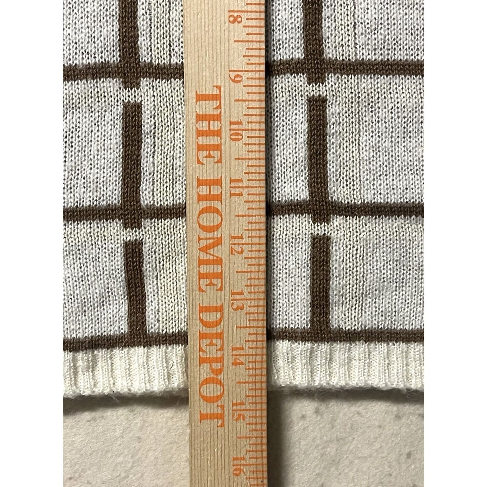 Vintage West Of Melrose Skirt A-Line Knit Short XS Womens White Windowpane Check Vintage: No Size 26" / US 2 / IT 38 - 4 Thumbnail