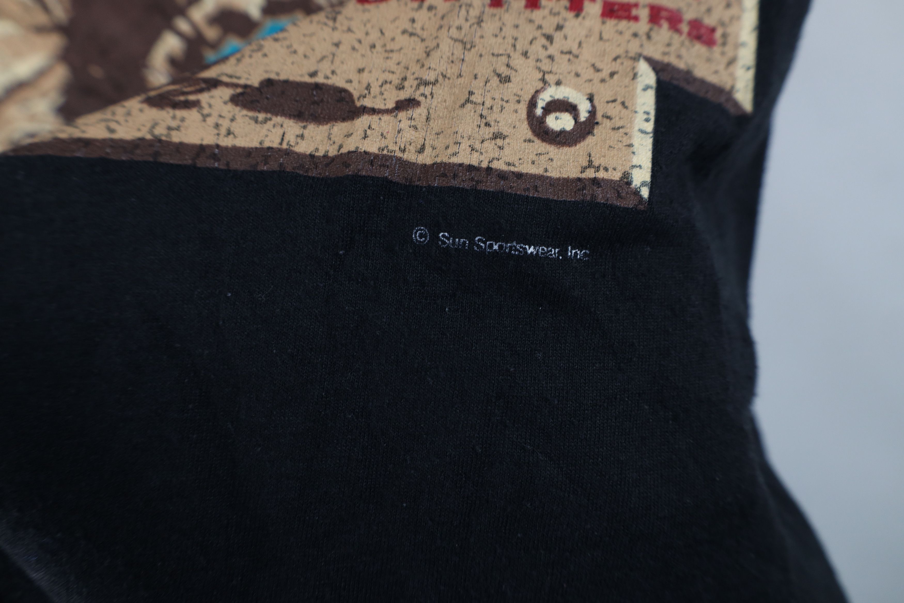 Vintage Vintage 90s Bitter Creek Western Cowboy T-Shirt Black USA Size US M / EU 48-50 / 2 - 6 Thumbnail