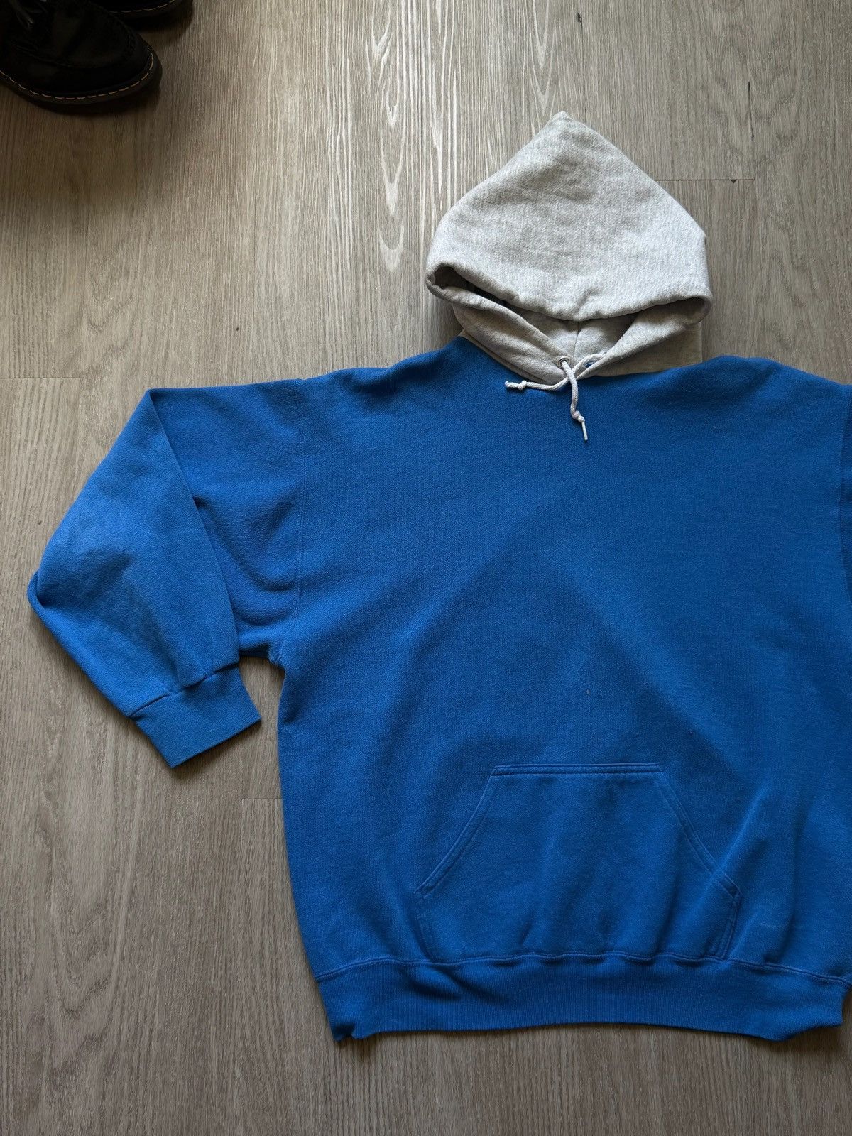Vintage Vintage Two Tone Hoodie Blue Gray Size US L / EU 52-54 / 3 - 1 Thumbnail