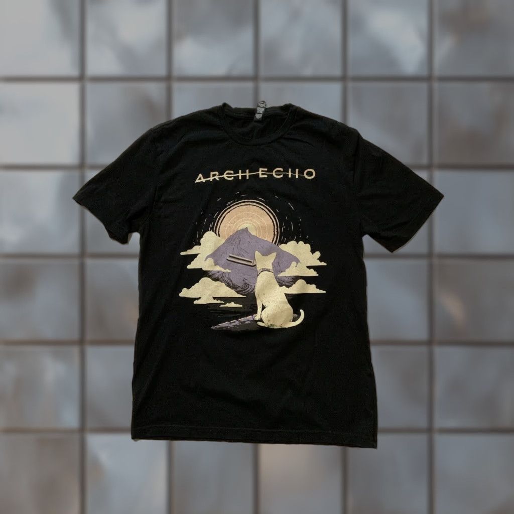 Vintage VINTAGE Arch Echo Final Pitch 2023 Progressive Metal Rock Band Merch Graphic T-Shirt SM Size US S / EU 44-46 / 1 - 1 Thumbnail