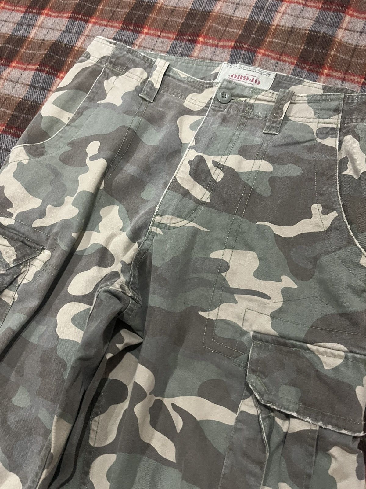 Dickies Y2K 2000’s Baggy Camo Military Skater Cargo Pants 34 x 30 Size US 34 / EU 50 - 3 Thumbnail