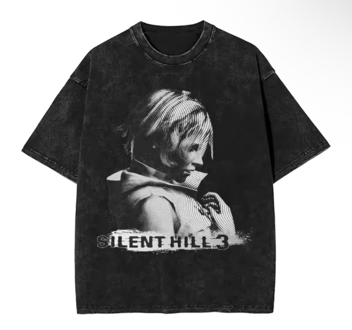 Japanese Brand High Street Silent Hill Game 3 Print Washed Black T-Shirt Size US XL / EU 56 / 4 - 1 Thumbnail