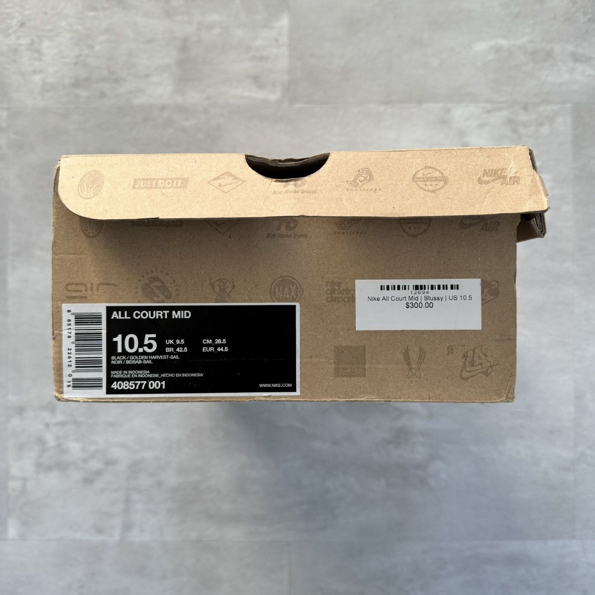 Nike × Stussy Stussy x Nike All-Court Mid Black Sz. 10.5 Size US 10.5 / EU 43-44 - 9 Thumbnail