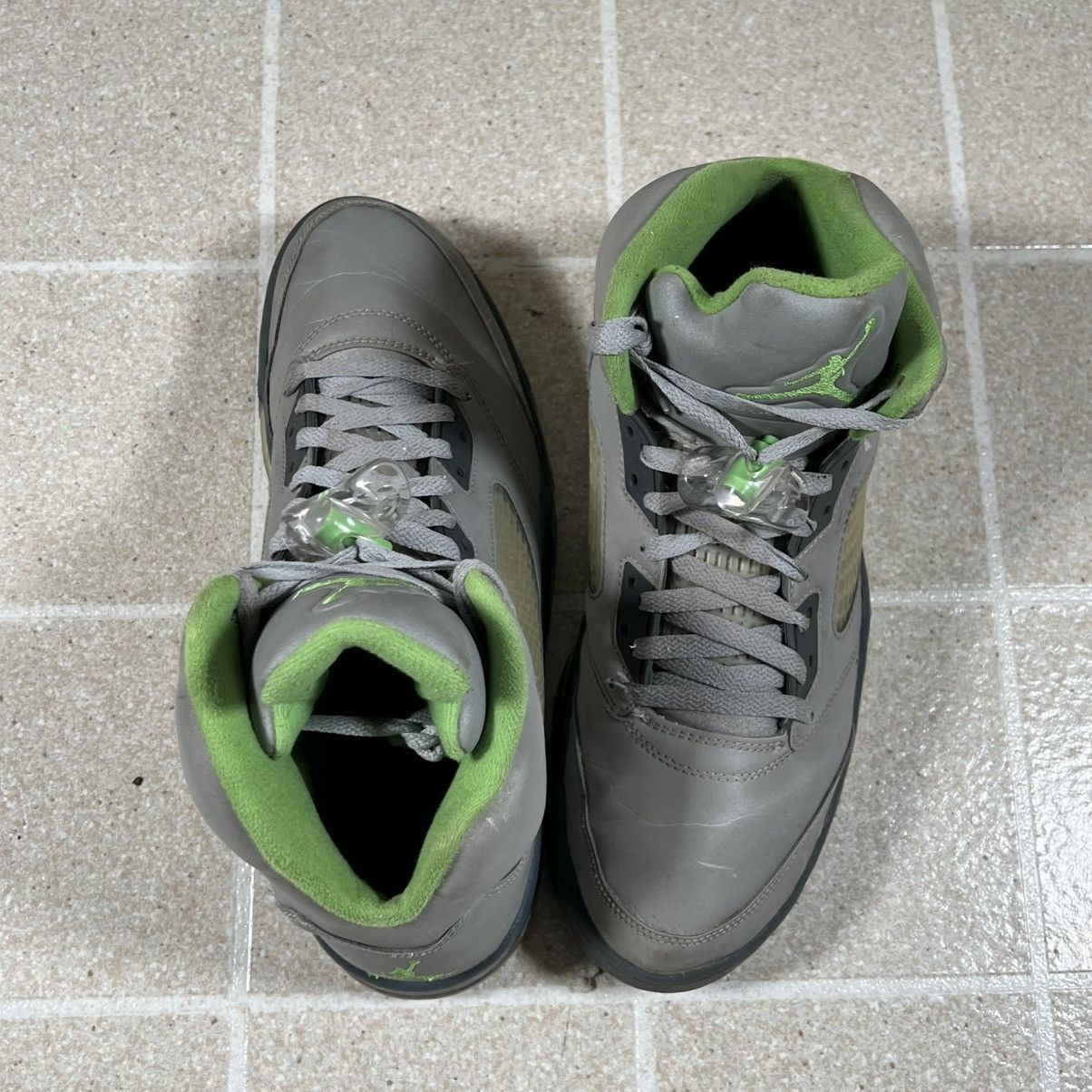 Jordan Brand Nike Air Jordan 5 V Retro Green Bean Silver 3M Size 12 Size US 12 / EU 45 - 6 Thumbnail