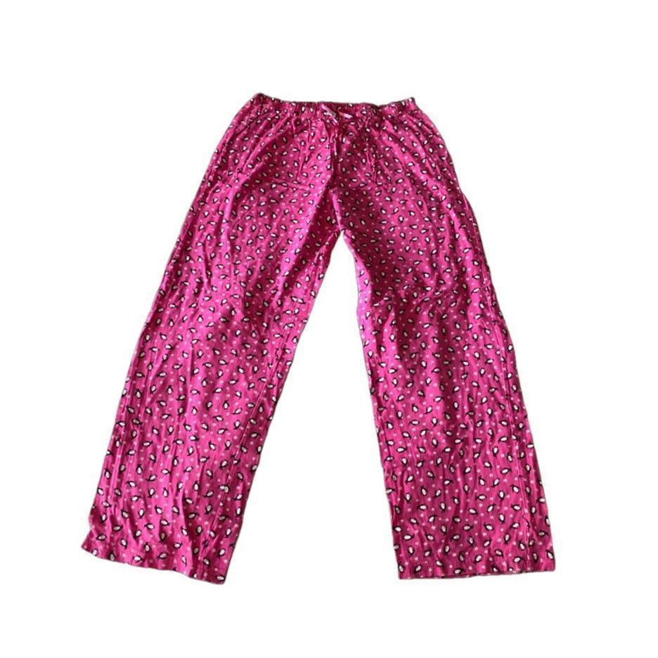 Other Cozy Pink Penguin Print Cotton Pajama Pants Sleepwear S Size ONE SIZE - 2 Thumbnail