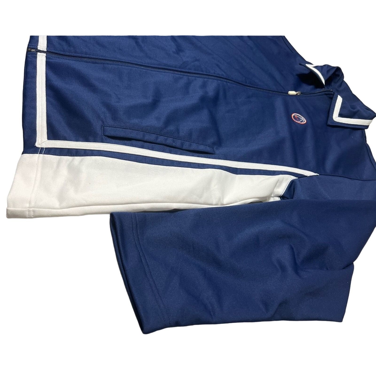 Nike Nike Training Jacket Team Basketball Zip Vintage 90s LARGE Size US L / EU 52-54 / 3 - 3 Thumbnail