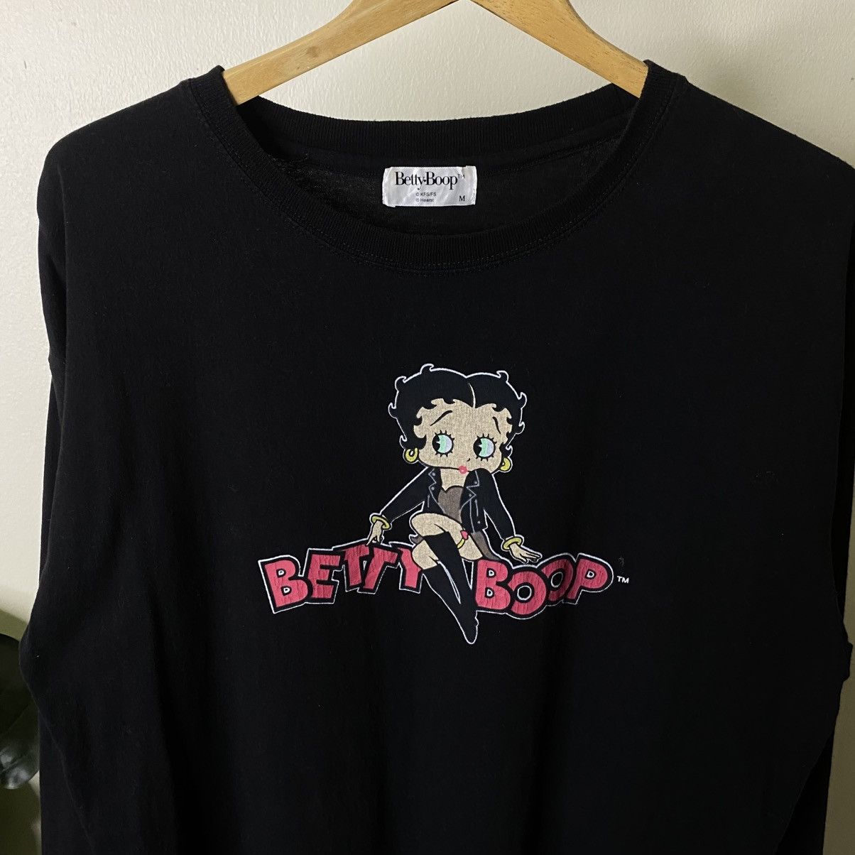 Vintage Y2K Betty Boop Sexy Cartoon LS T Shirt Size US L / EU 52-54 / 3 - 2 Thumbnail