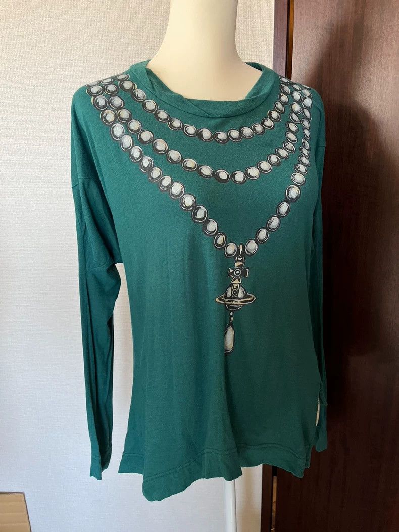 Vivienne Westwood Vivienne Westwood Pearl necklace printed top Size M / US 6-8 / IT 42-44 - 2 Thumbnail