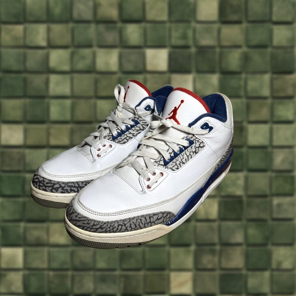 Jordan Brand Nike Air Jordan 3 Men Sneaker Size 12 Retro True Blue 2016 854262-106 Size US 12 / EU 45 - 1 Thumbnail