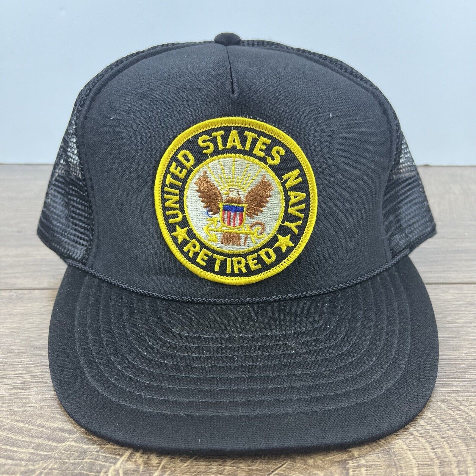 Other United States Navy Retired Snapback Hat Black Hat Adjustable Size ONE SIZE - 2 Thumbnail