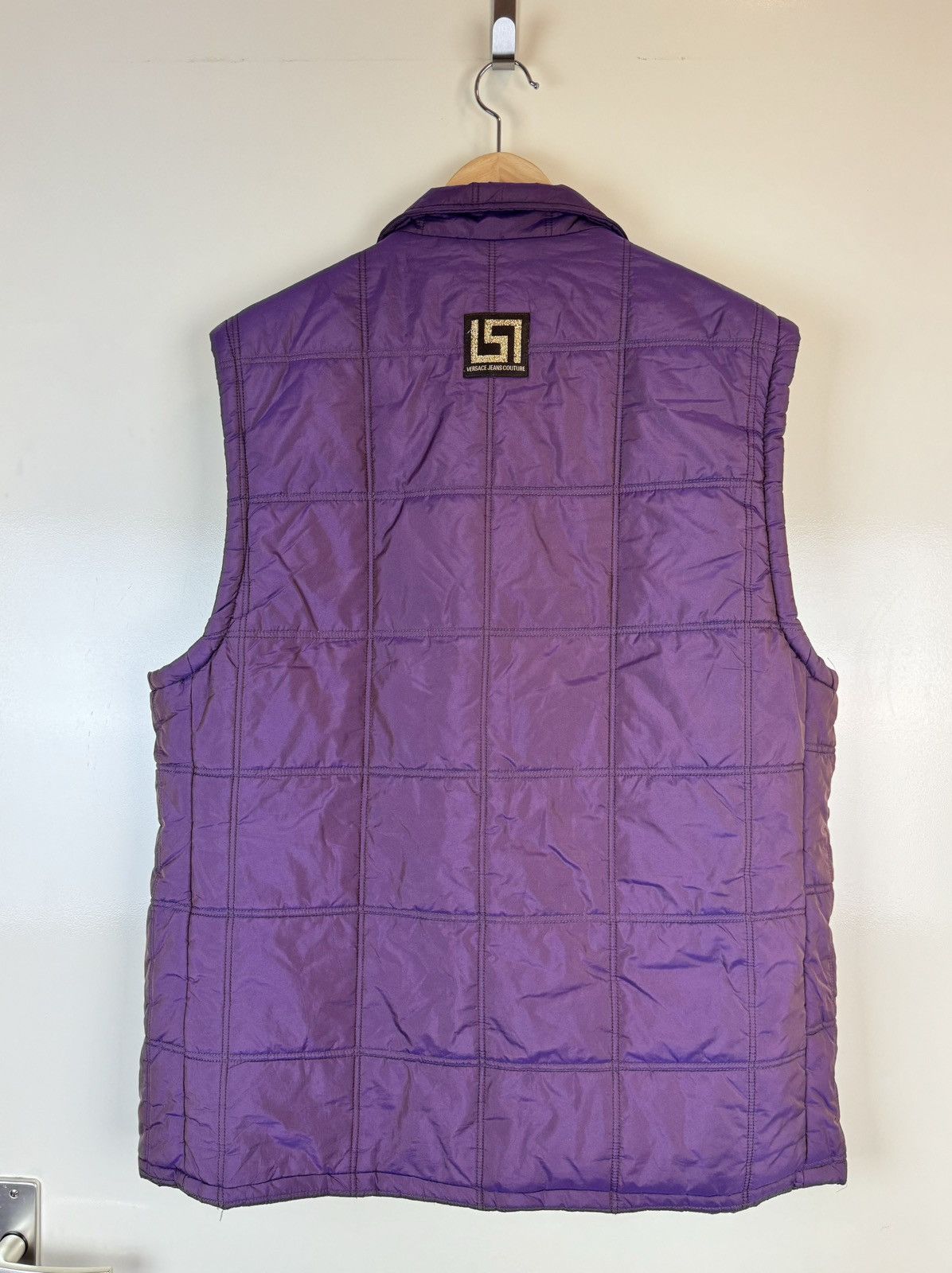 Versace Versace Vintage sleeveless quilted jacket unisex vest gilet Size US XL / EU 56 / 4 - 8 Thumbnail
