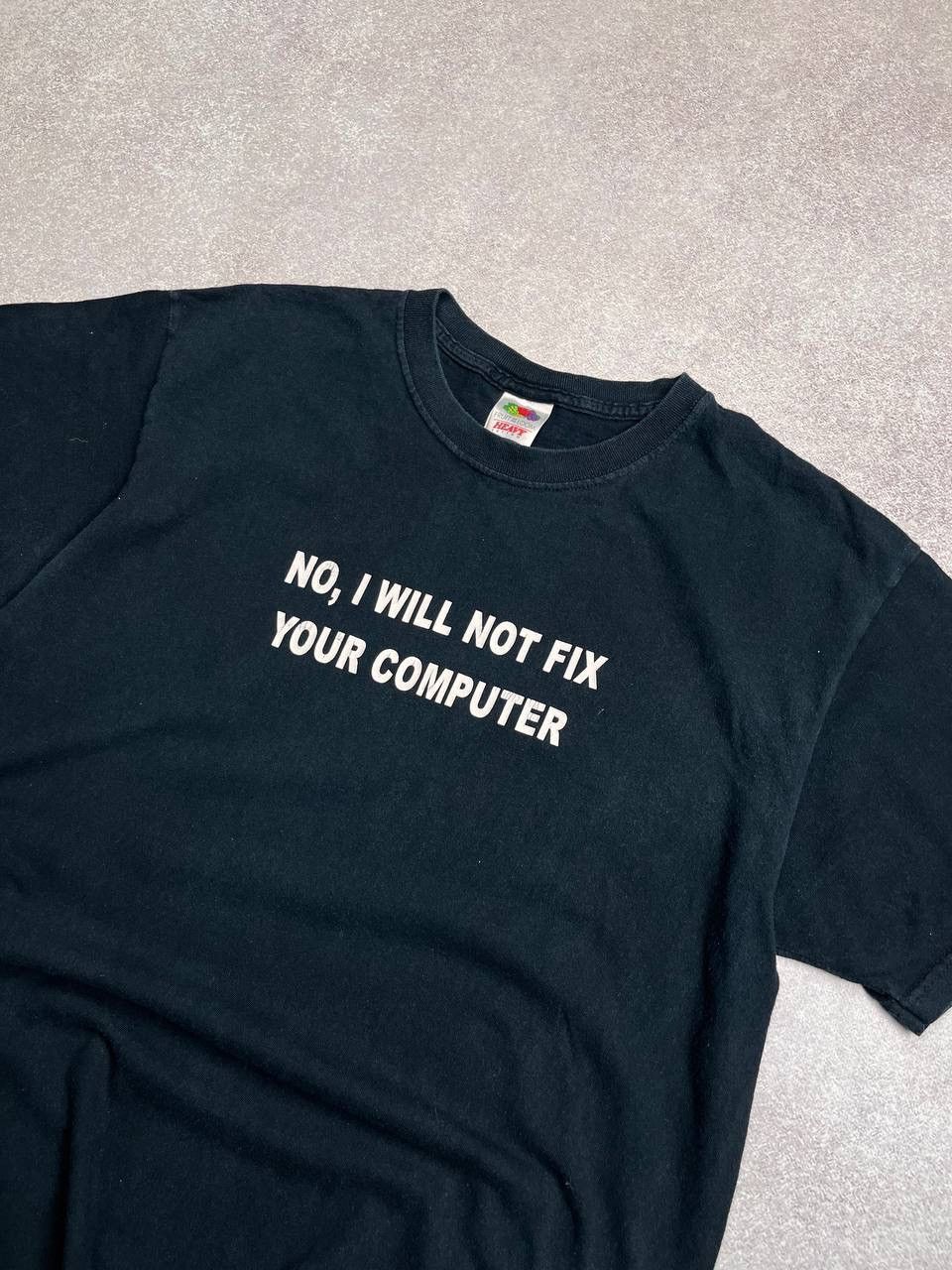 If Six Was Nine × Vintage Vintage No I Will Not Fix Your Computer Boxy T-shirt Y2K L Size US L / EU 52-54 / 3 - 2 Thumbnail