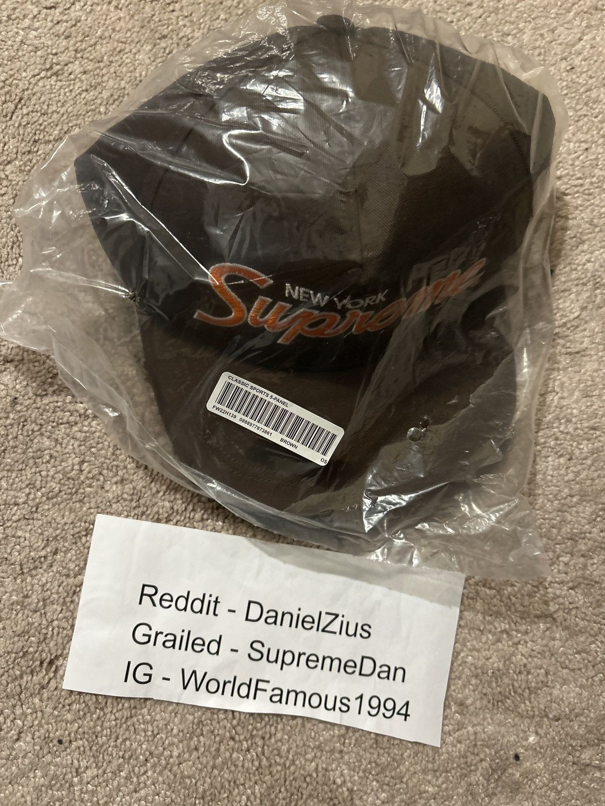 Supreme Supreme Classic Team 5-Panel 'Brown' Size ONE SIZE - 3 Thumbnail