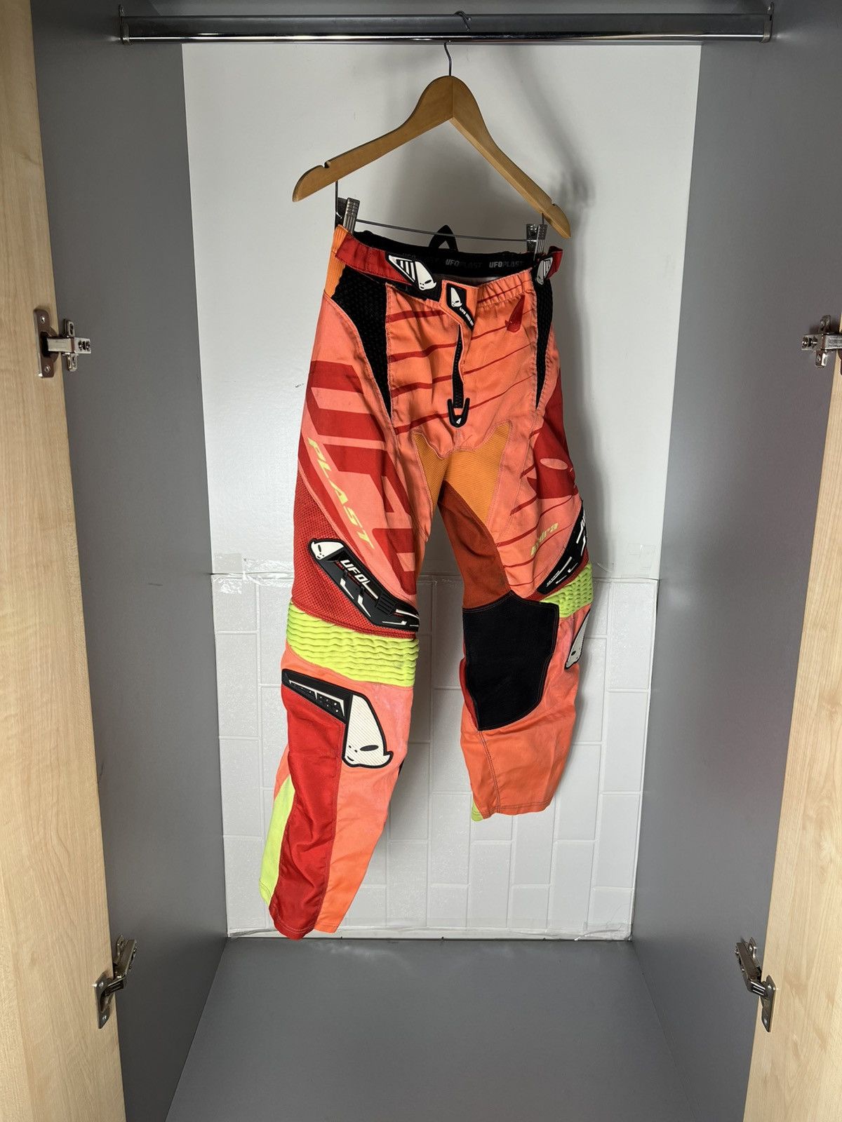 Fox Racing VINTAGE UFO PLAST MOTORCYCLE RACING PANTS BIKE RETRO Y2K 90s Size US 28 / EU 44 - 5 Thumbnail