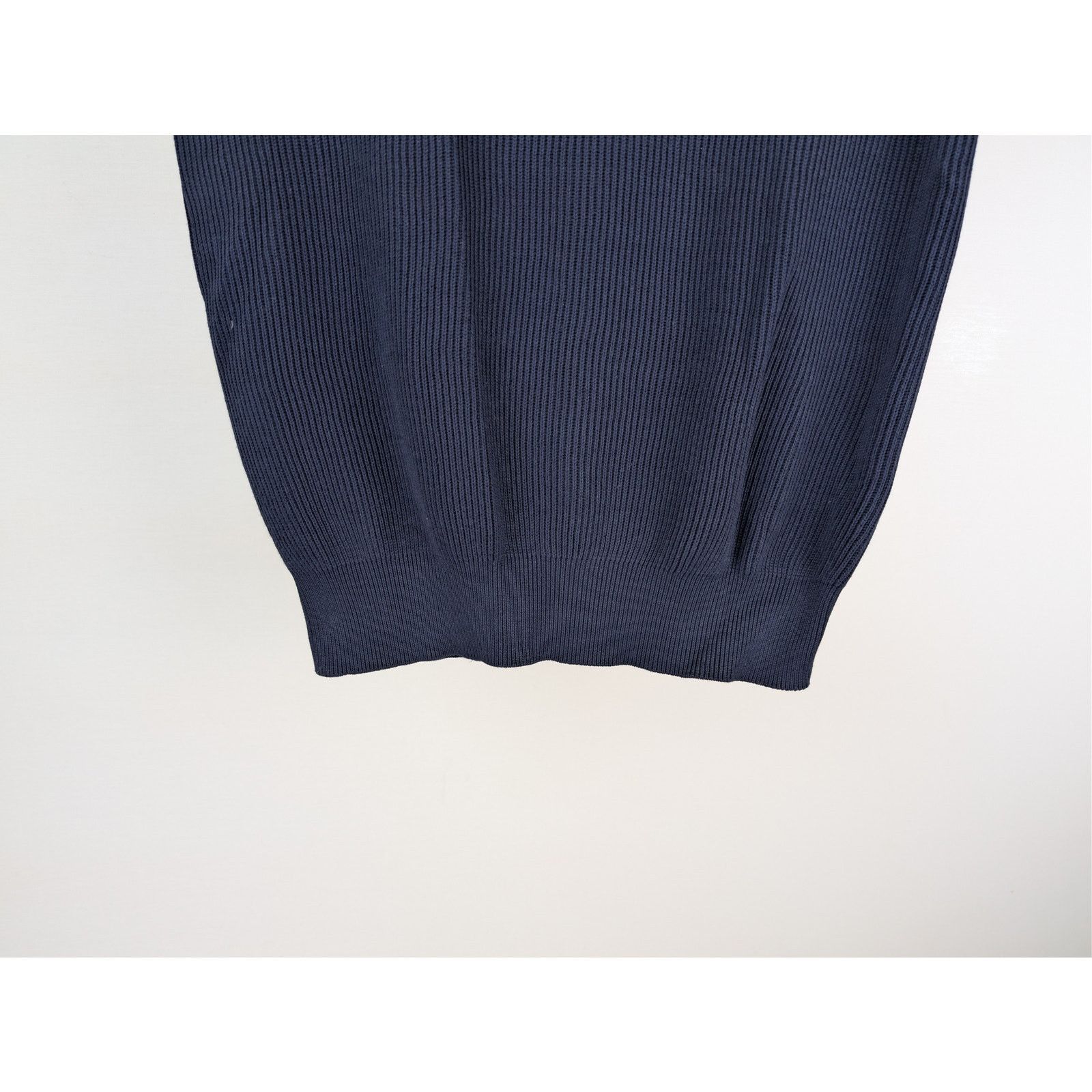 Brunello Cucinelli o1rshd1 CC20 Short-Sleeve Striped Crewneck Sweater navy blue Size US M / EU 48-50 / 2 - 4 Thumbnail