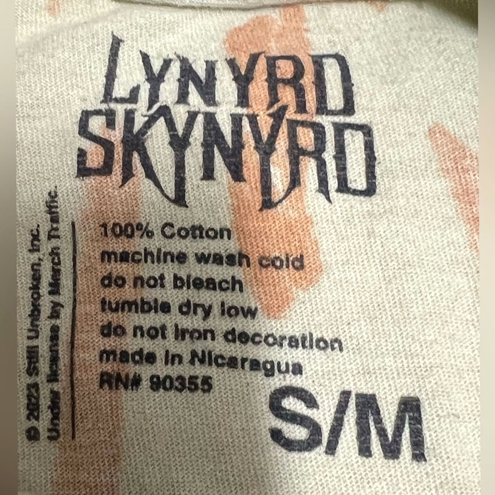 Vintage Lynyrd Skynyrd Free Bird 1973 T-shirt Tie Dye Size S Gold Mens Short Sleeve Shirt Regular XS? Size US S / EU 44-46 / 1 - 3 Thumbnail