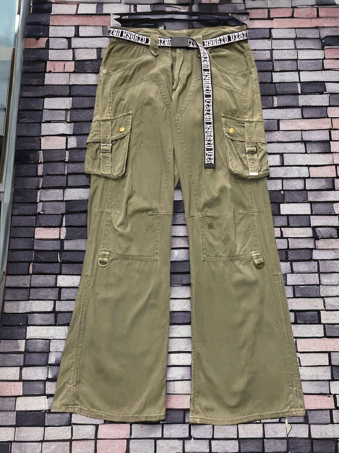 Hysteric Glamour × If Six Was Nine × Le Grande Bleu (L.G.B.) Semantic Design Baggy Flared Double Knee Tactical Pants Size US 32 / EU 48 - 1 Thumbnail