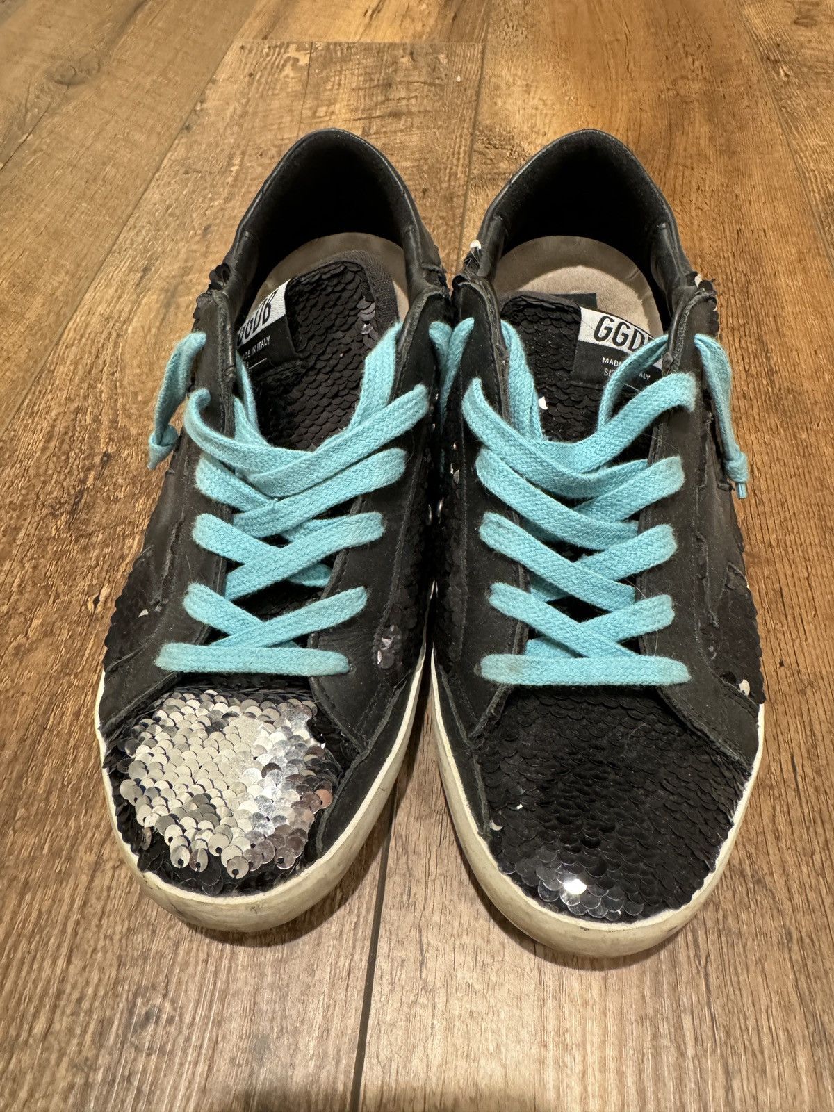 Golden Goose Golden Goose Sequined Superstars Size US 8 / IT 38 - 1 Thumbnail