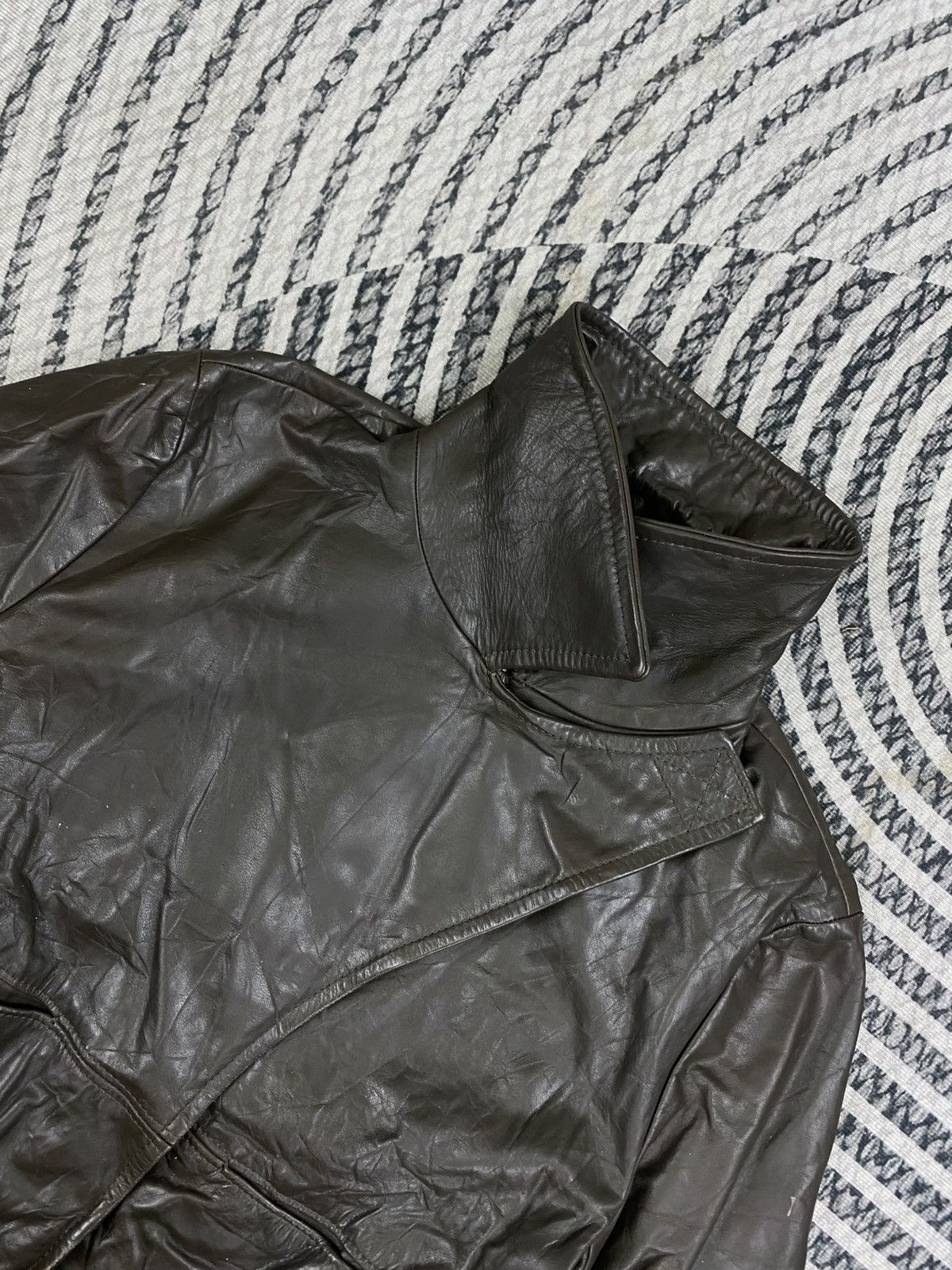 ABAHOUSE Vintage Abahouse Dark Brown Leather Jacket Size US S / EU 44-46 / 1 - 7 Thumbnail