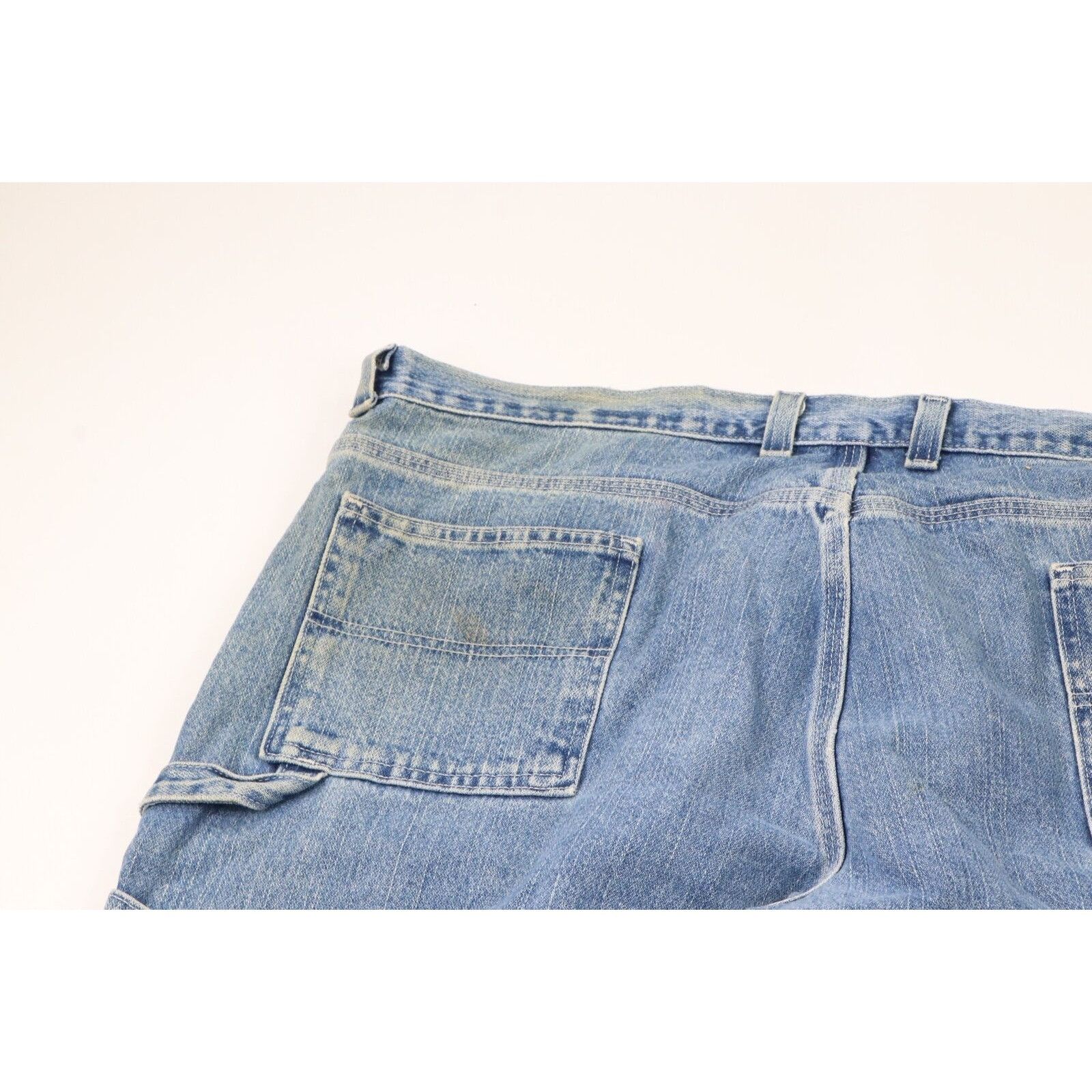 Vintage Vintage 90s Streetwear Thrashed Wide Leg Baggy Jeans Size 44 - 12 Thumbnail