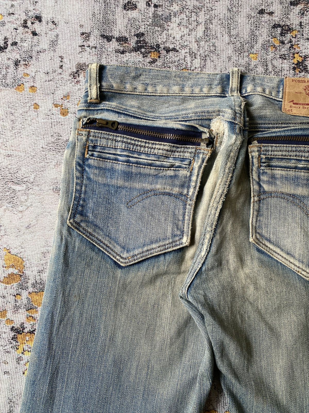 Japanese Brand Tokyo Ripper Rusty Distressed Denim Size US 30 / EU 46 - 13 Thumbnail
