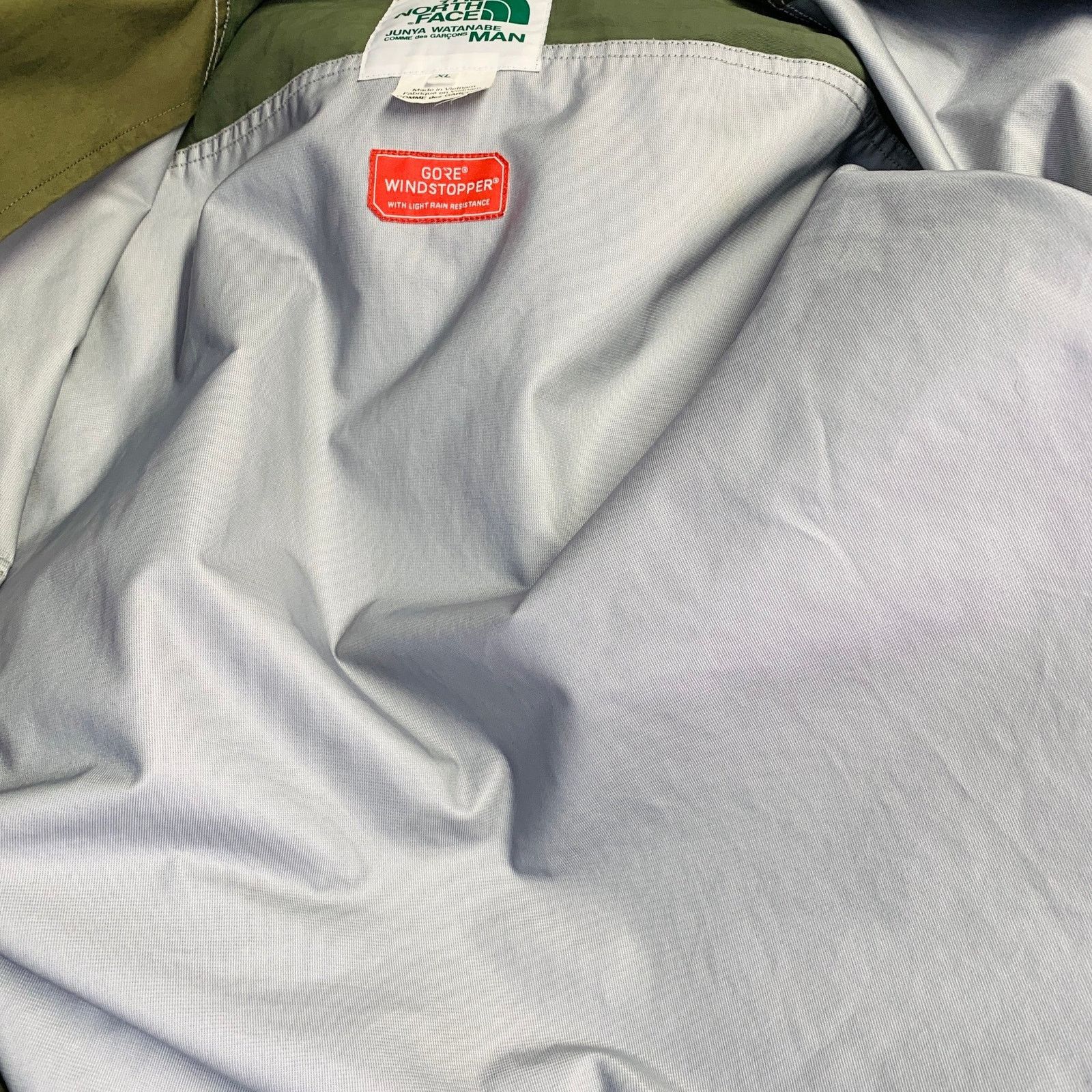 Junya Watanabe XL Green Olive Cotton Nylon Rain Resistant Zip Buttons Size US XL / EU 56 / 4 - 6 Thumbnail