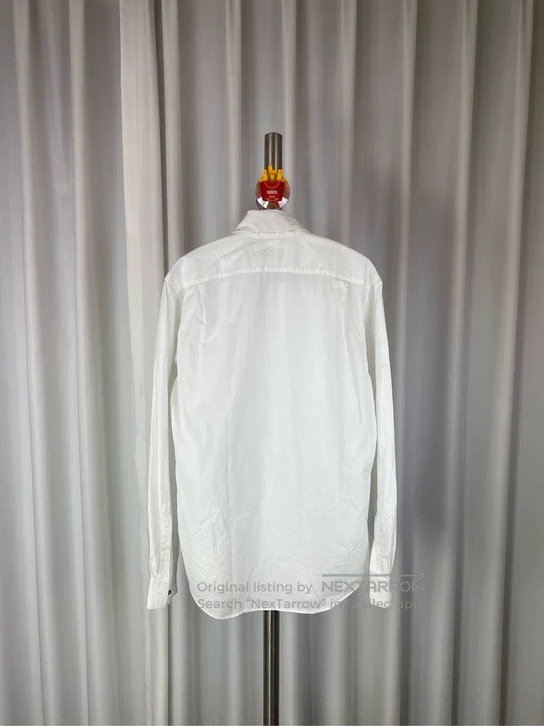Hermes Hermes size 39 Pure White Cotton Dark Pattern Logo Long Sle Size US M / EU 48-50 / 2 - 2 Thumbnail