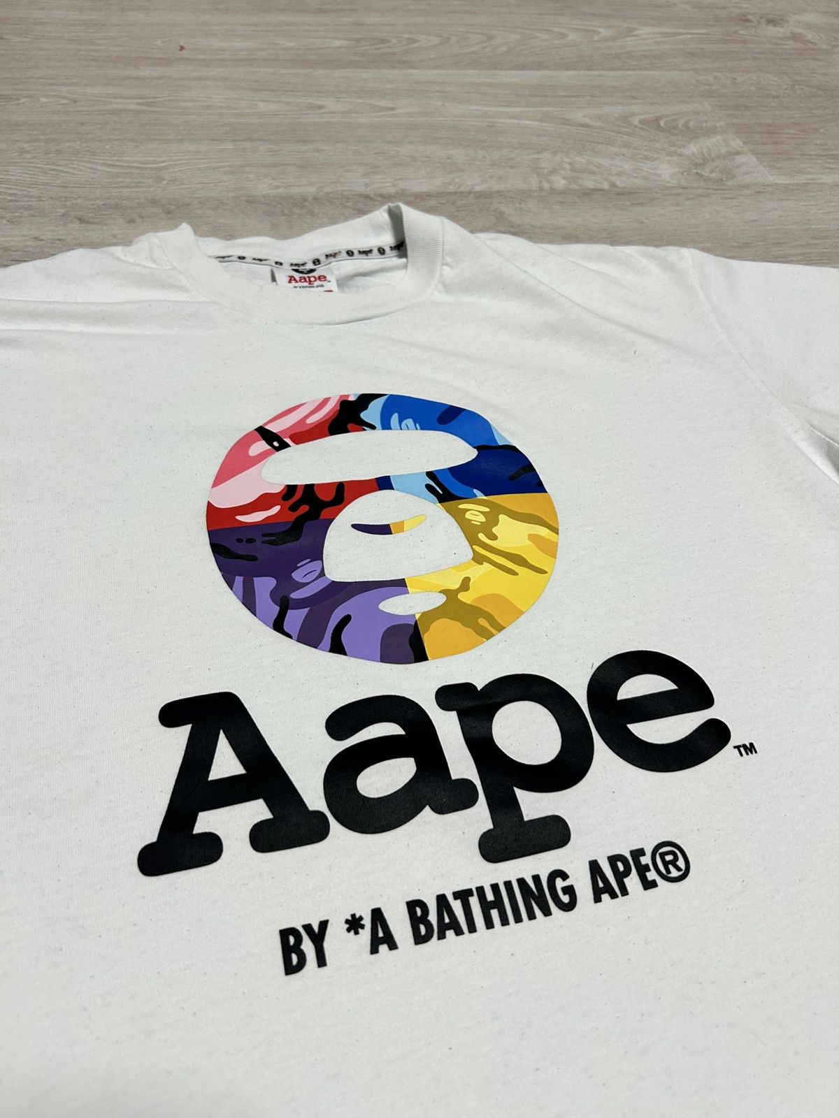 Aape Aape T shirt big logo Monkey by BAPE size L Size US L / EU 52-54 / 3 - 2 Thumbnail