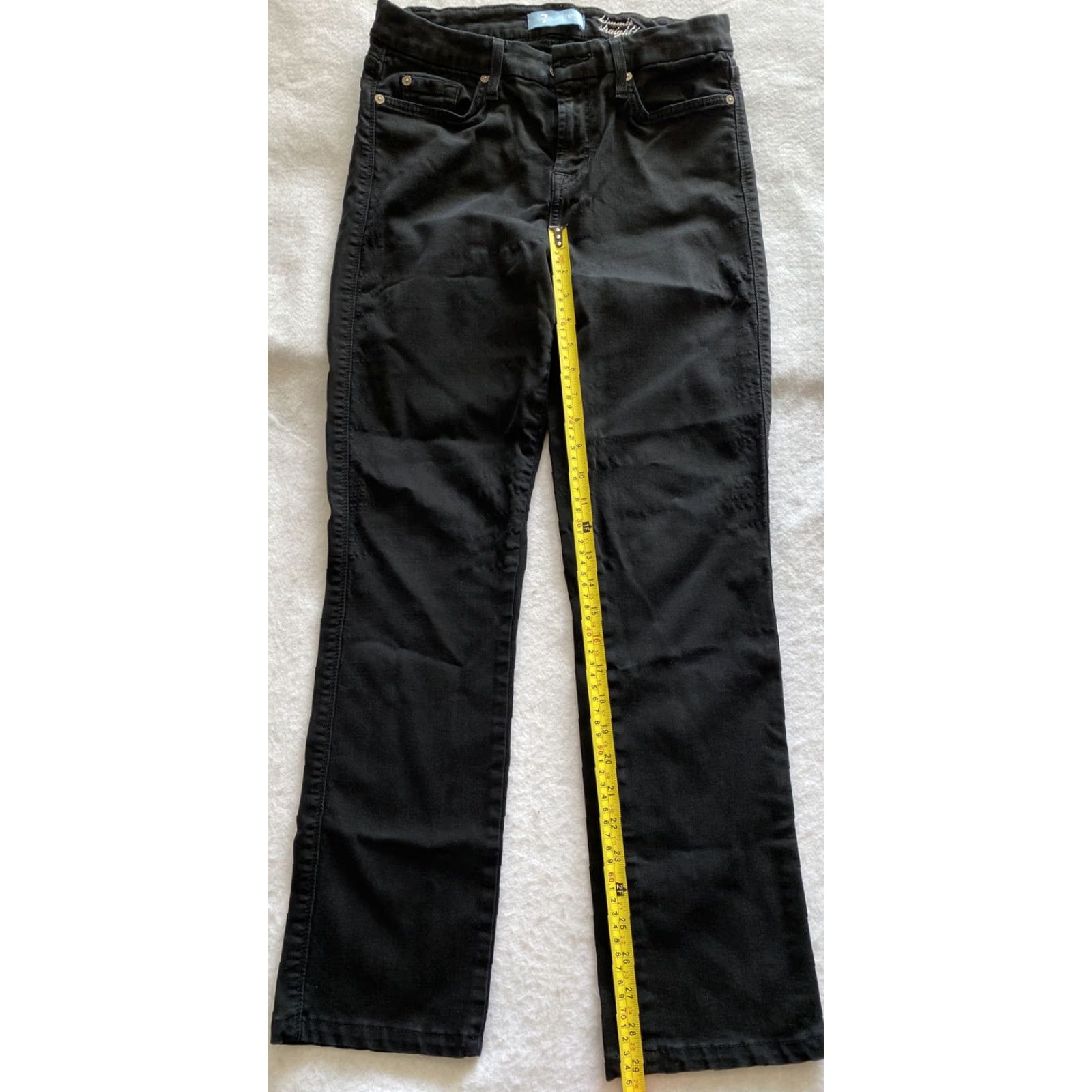 7 For All Mankind 7 For All Mankind Jeans Women 29 Jeans Black Skinny Stretch Ankle 29x29 Skinny Womens Size 29" - 6 Thumbnail