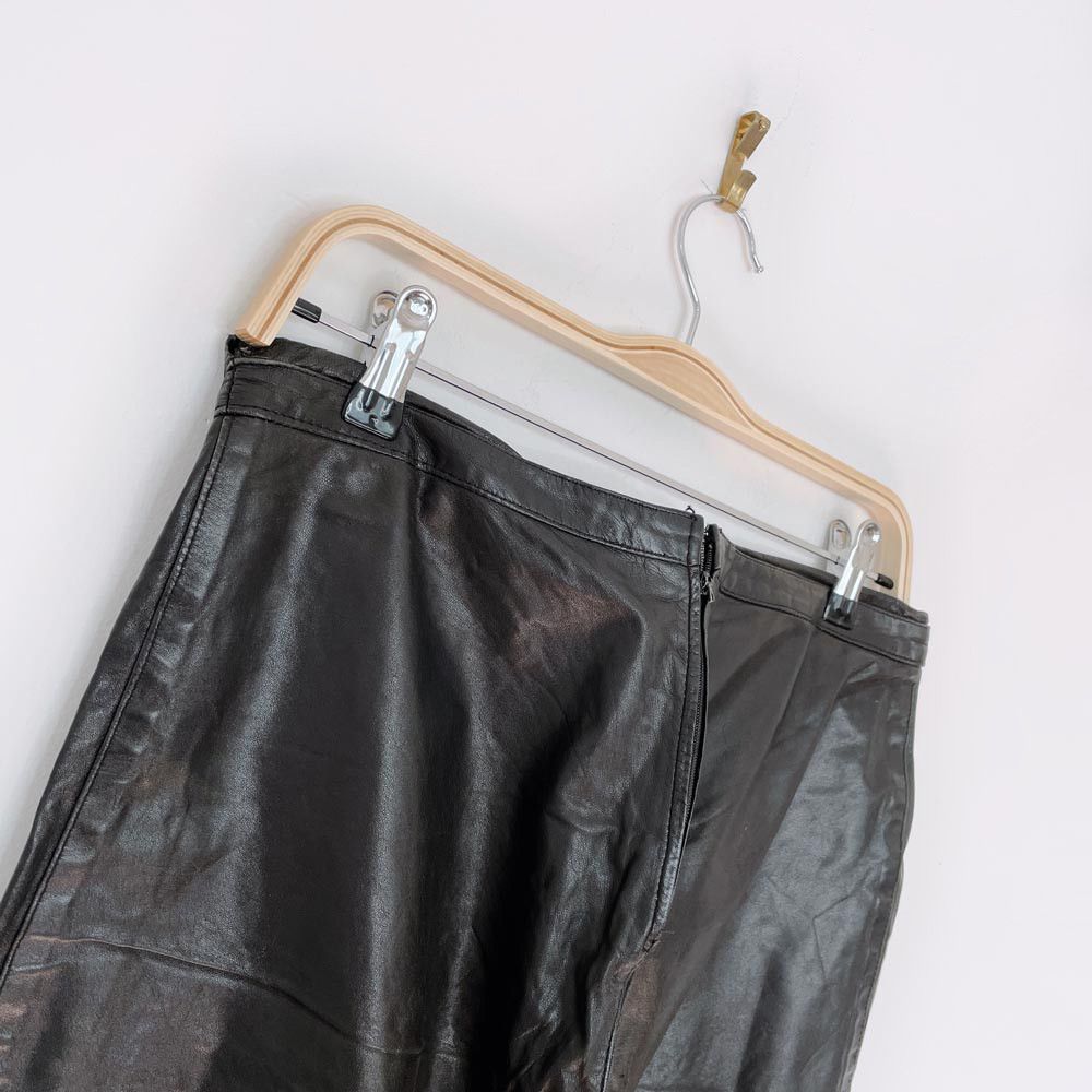 Roberto Cavalli vintage 00s roberto cavalli low rise butter leather pants Size 30" / US 8 / IT 44 - 4 Thumbnail