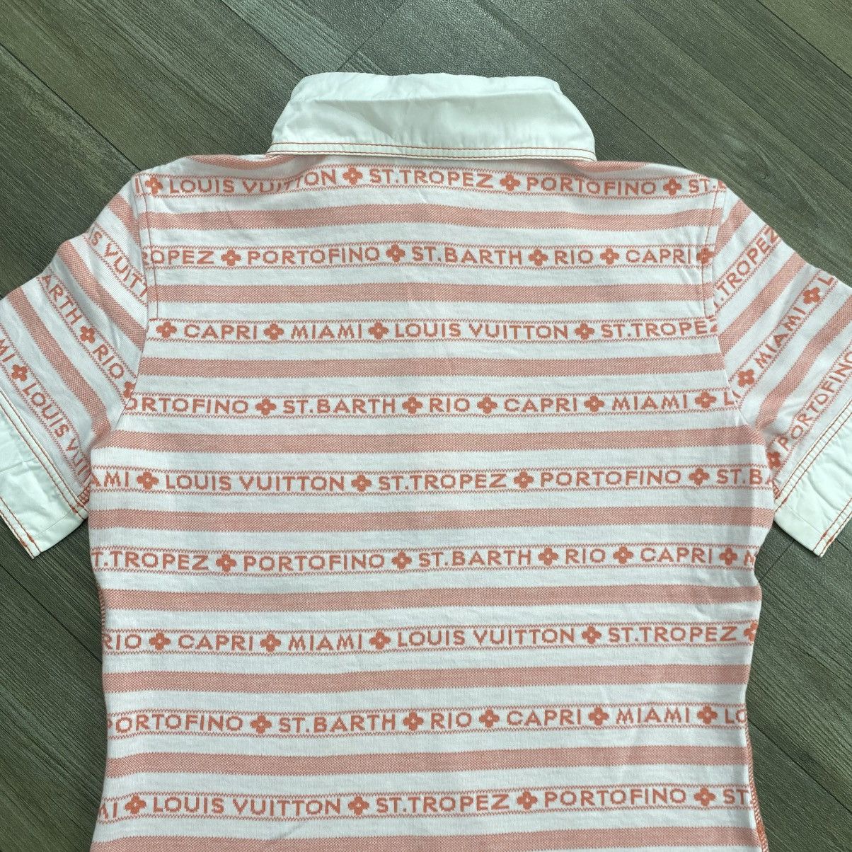 Louis Vuitton Vintage Louis Vuitton In Cotone Orange Stripe Polo Shirt Size M / US 6-8 / IT 42-44 - 14 Thumbnail